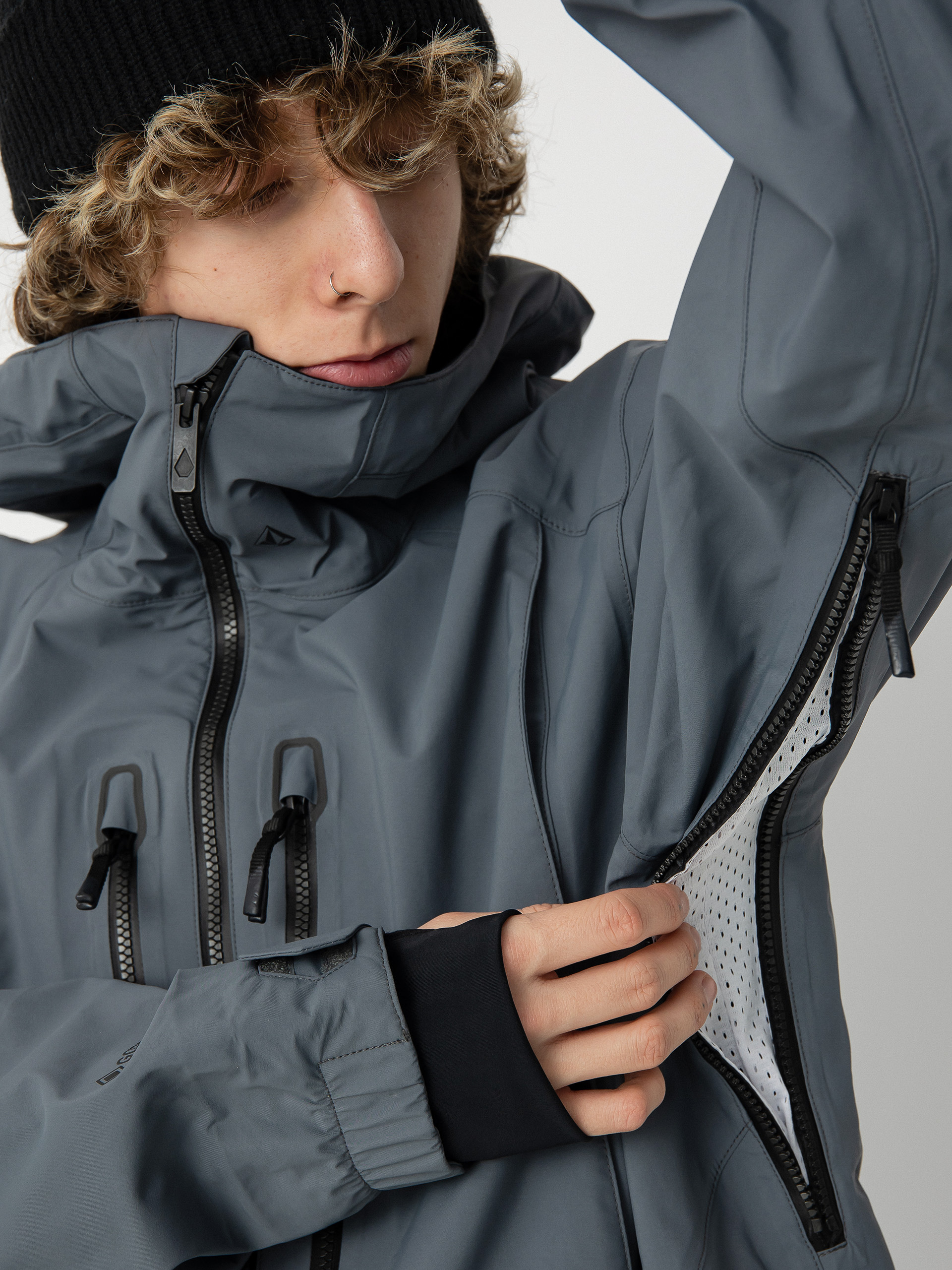 Férfi Volcom Guide Gore Tex Snowboard dzseki (dark grey)