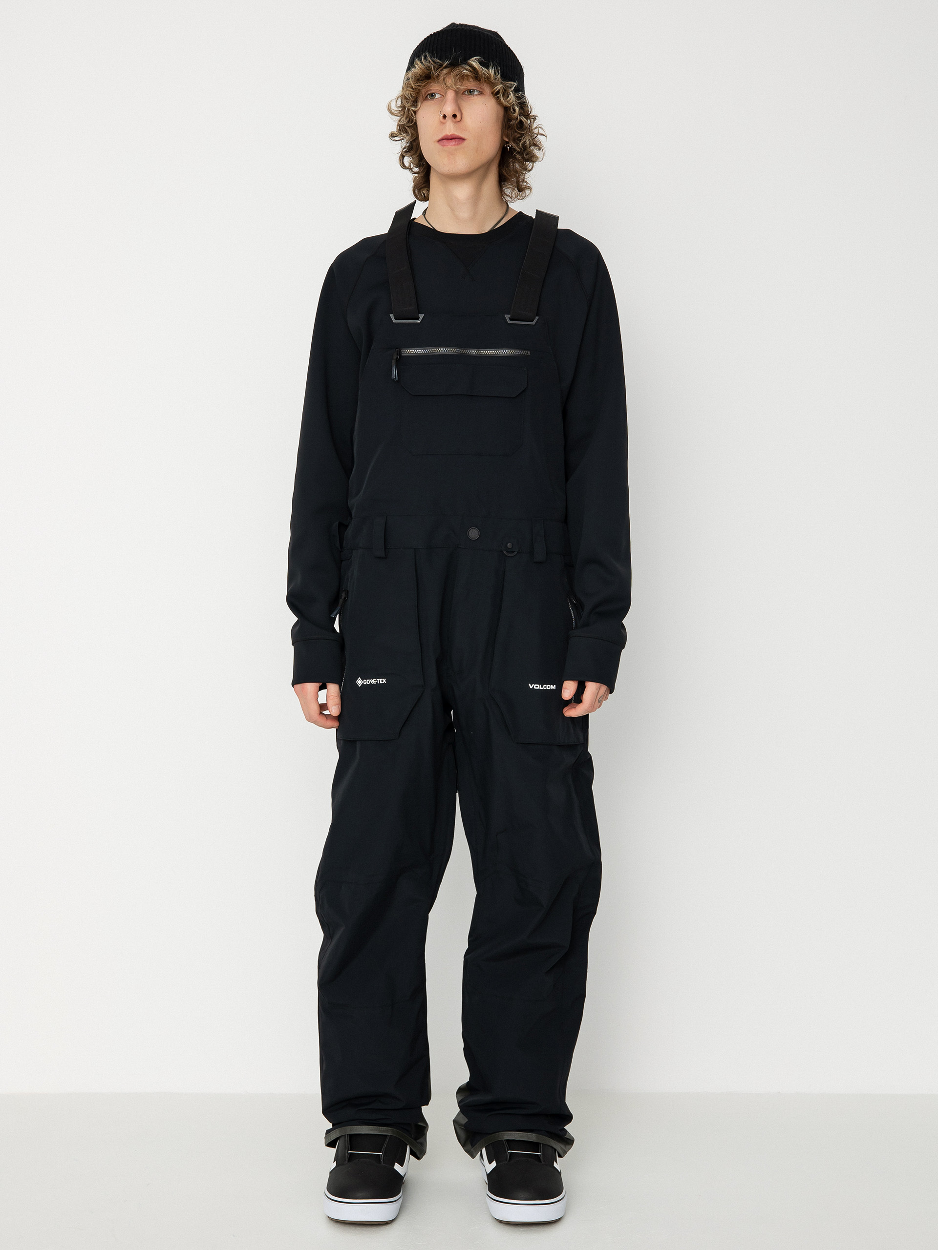 Férfi Volcom Rain Gore Tex Bib Overall Snowboard nadrág (black)