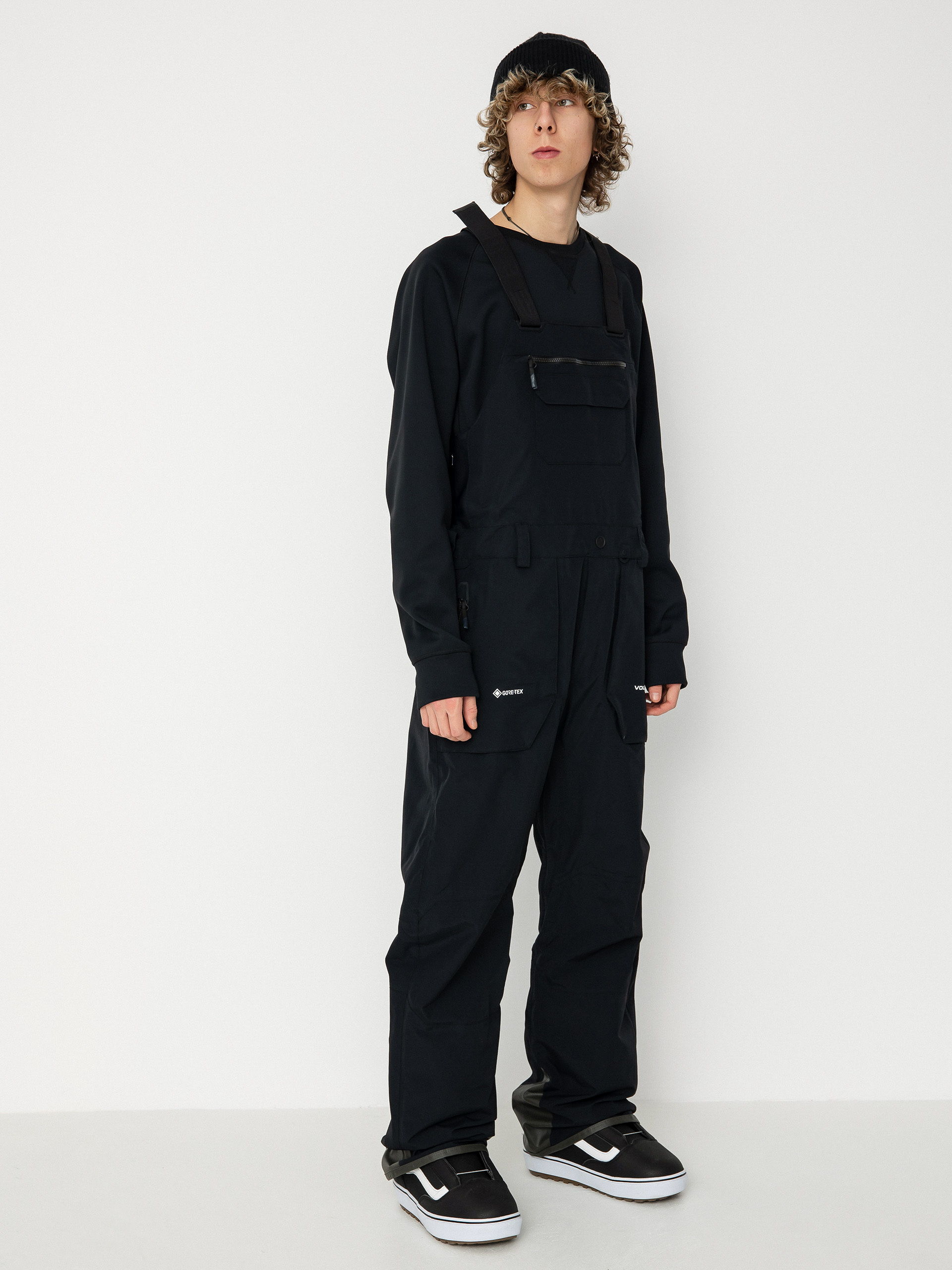 Férfi Volcom Rain Gore Tex Bib Overall Snowboard nadrág (black)