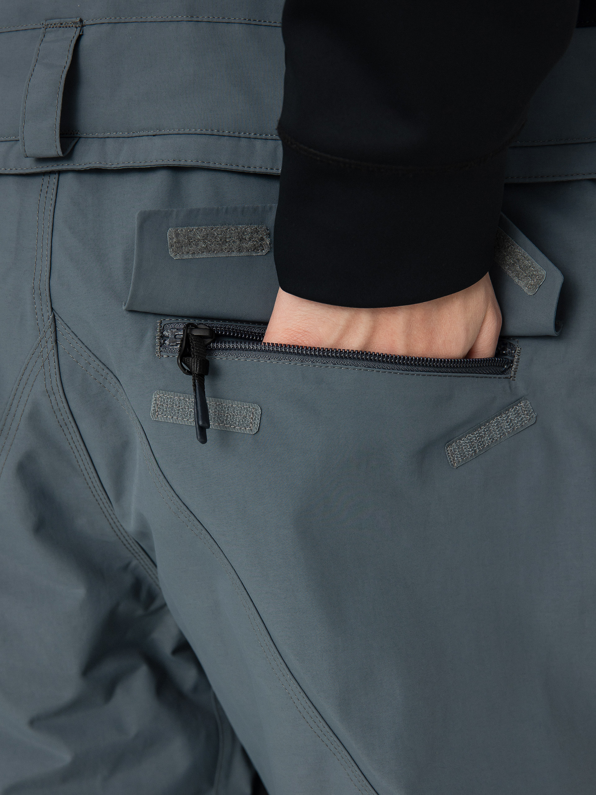 Férfi Volcom Rain Gore Tex Bib Overall Snowboard nadrág (dark grey)