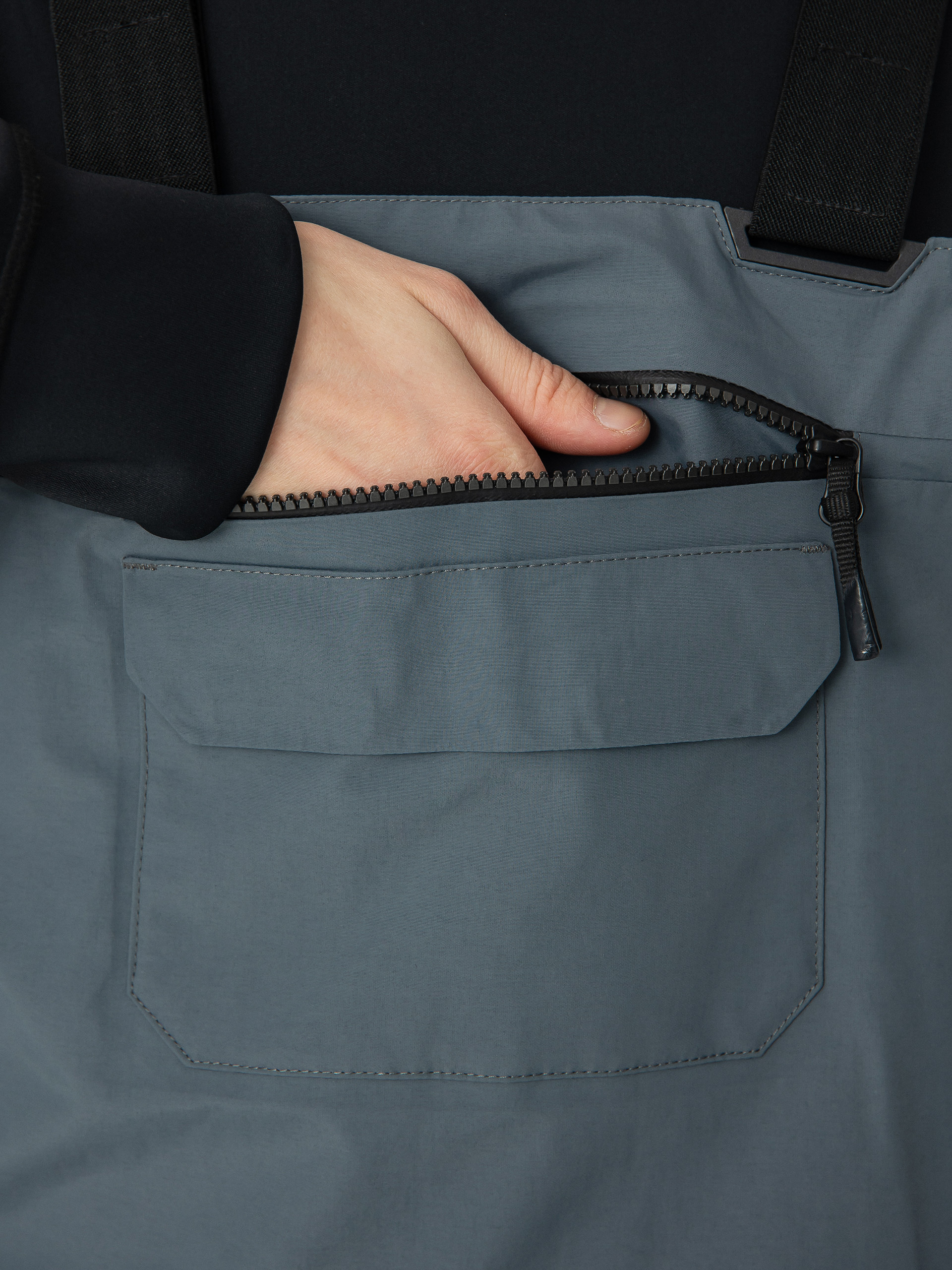 Férfi Volcom Rain Gore Tex Bib Overall Snowboard nadrág (dark grey)