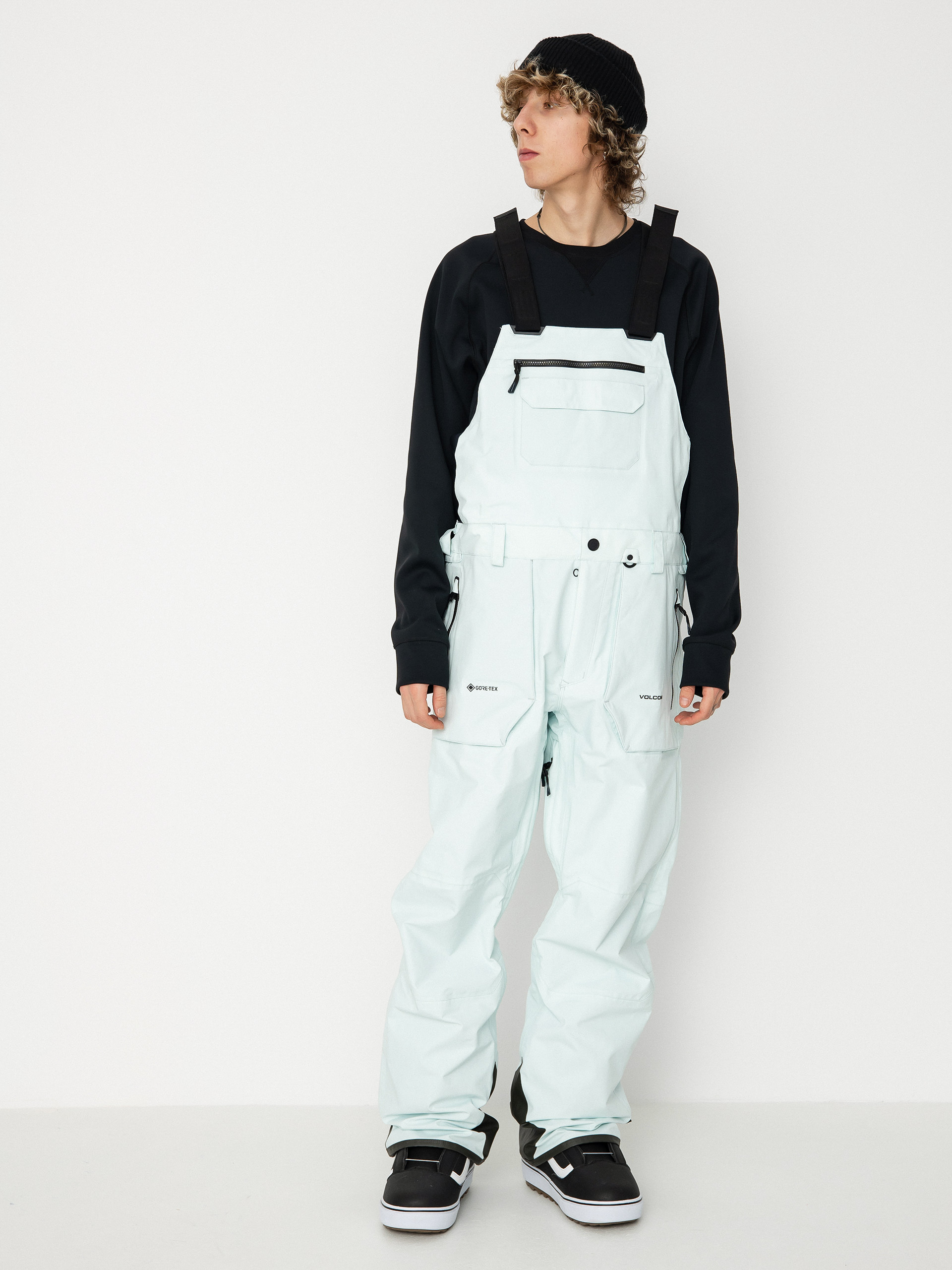 Férfi Volcom Rain Gore Tex Bib Overall Snowboard nadrág (sky)