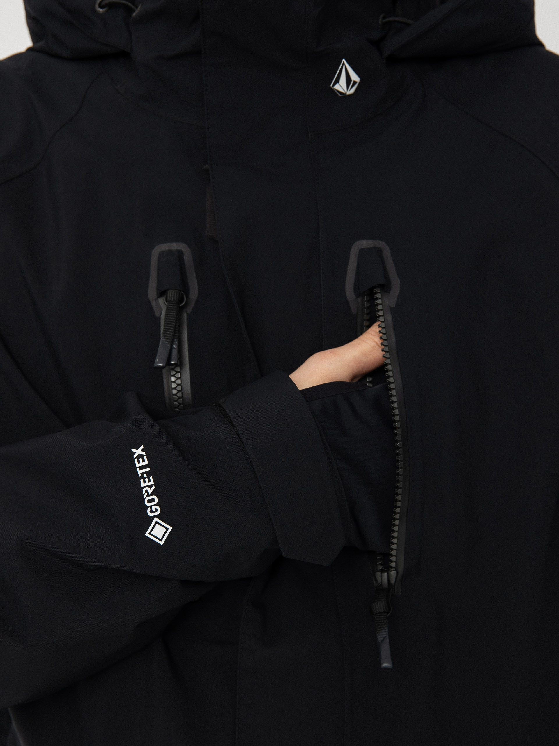 Férfi Volcom Stone Stretch Gore Tex Snowboard dzseki (black)