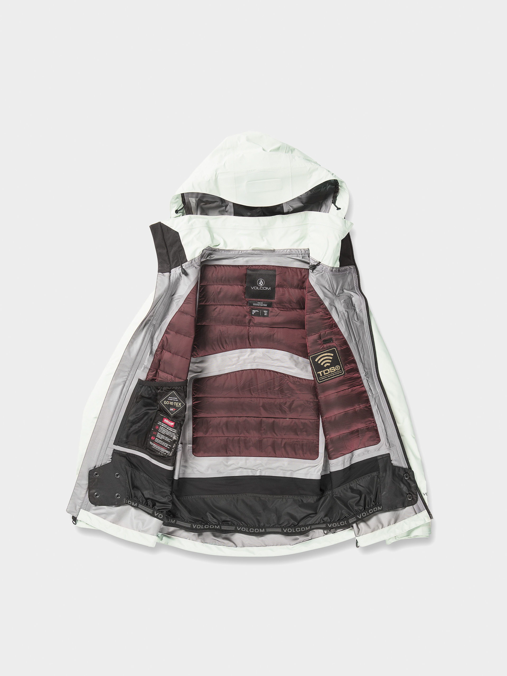 Női Volcom Nya Tds Inf Gore Tex Snowboard dzseki (ice green)