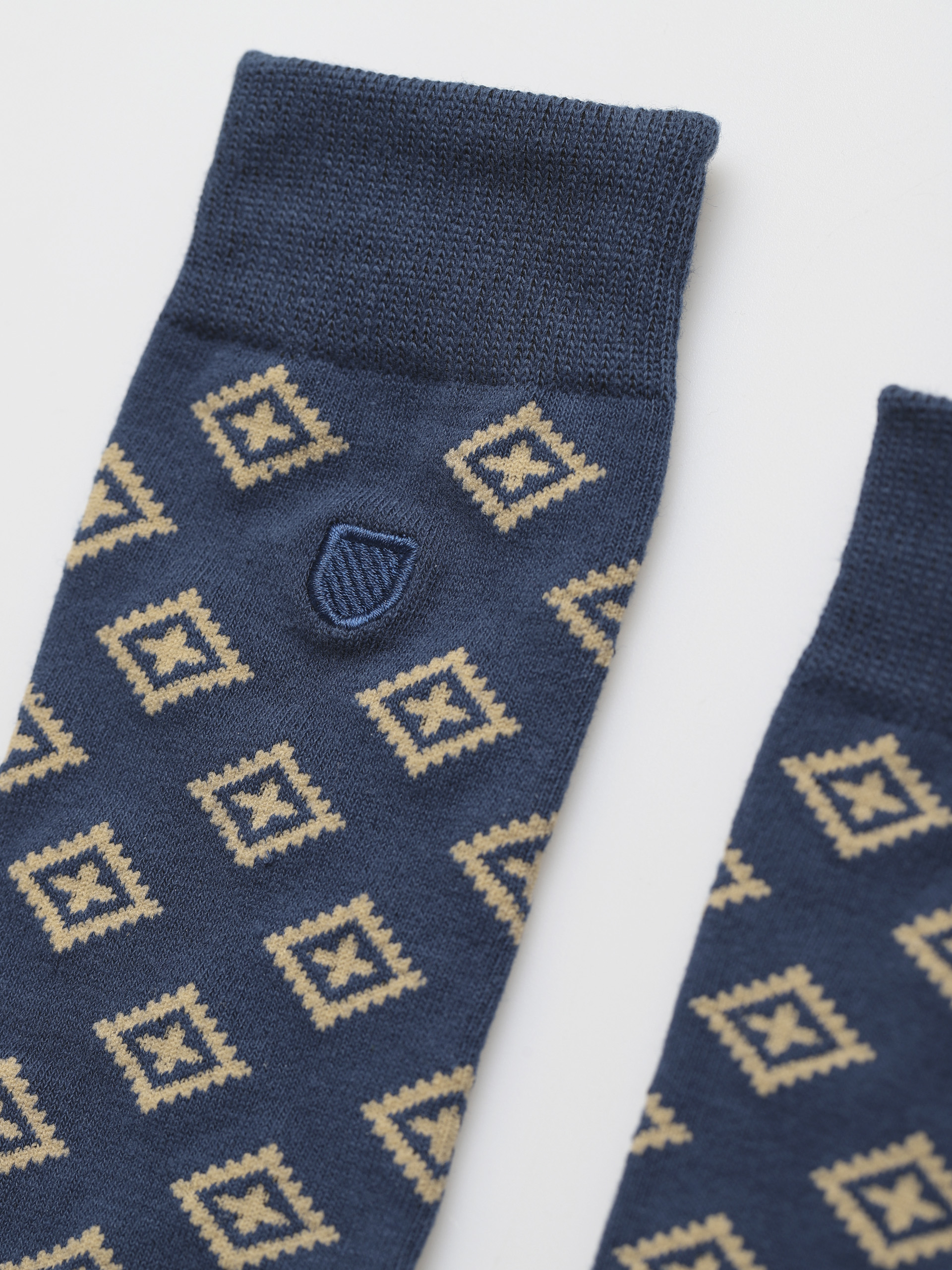 Brixton Done Proper Knit Sock Zokni (joe blue/golden glow)