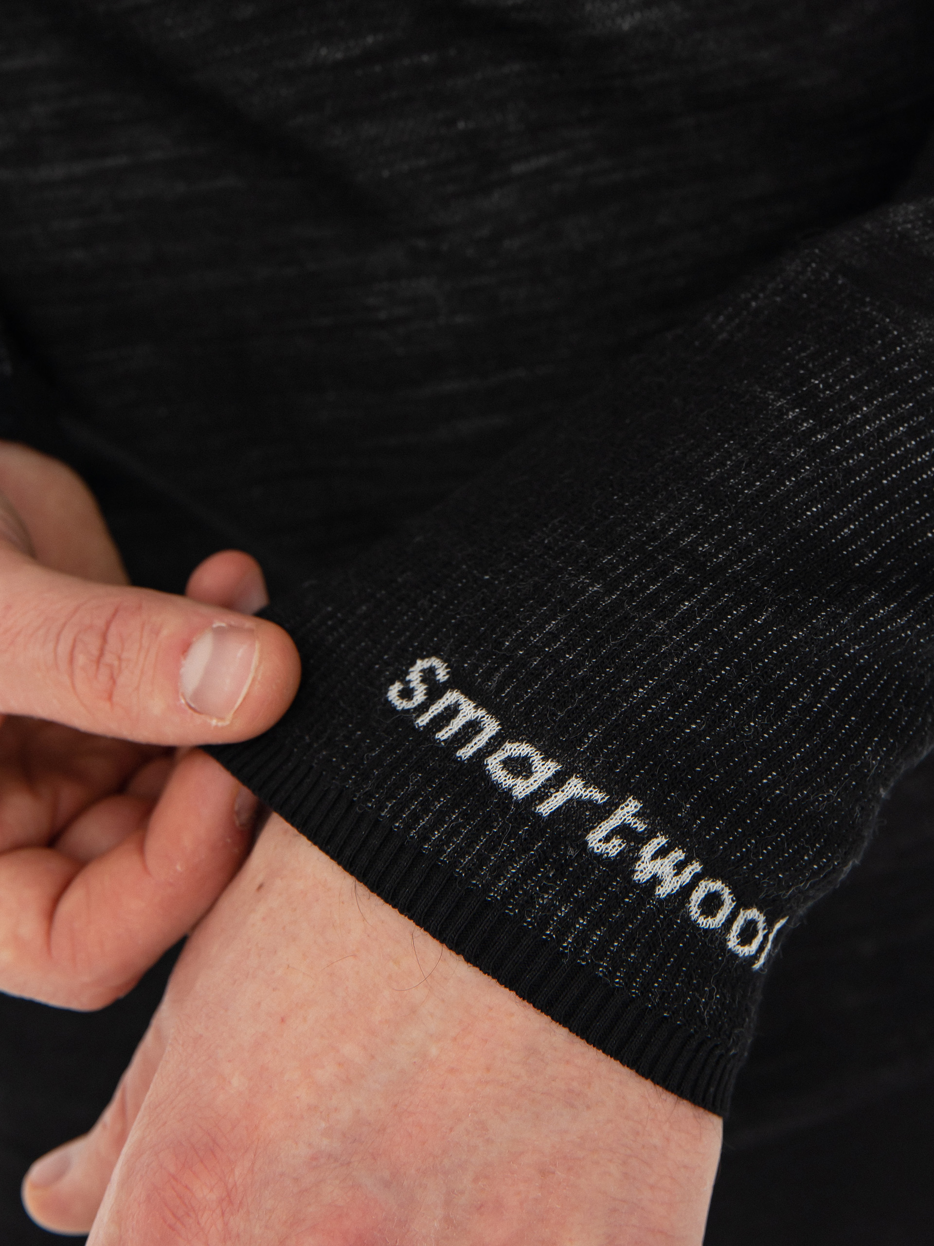 Férfi Vans X Smartwool Intraknit Merino Crew Hosszú ujjú thermo felső (black)