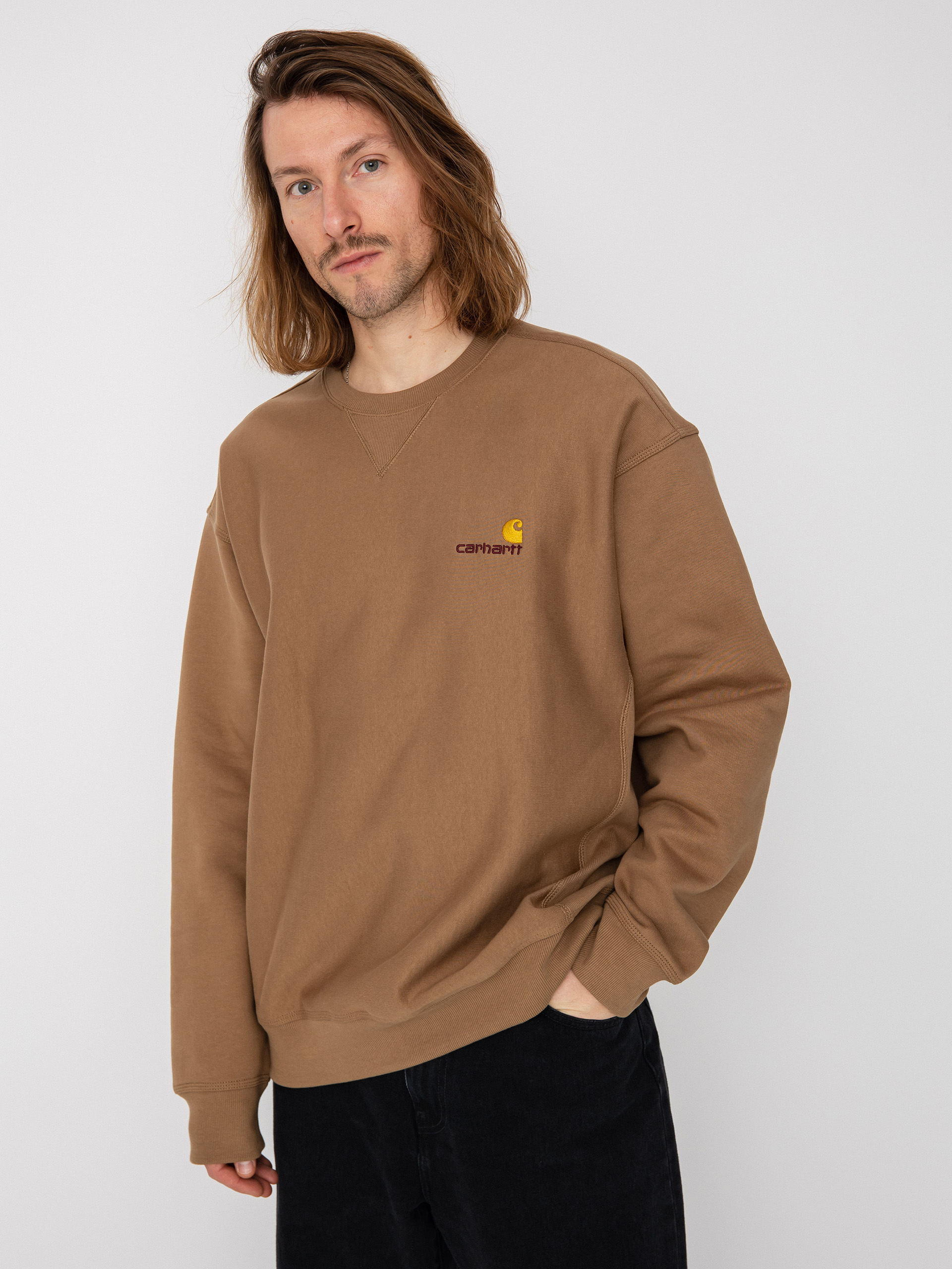 Carhartt WIP American Script Pulóver (buffalo)