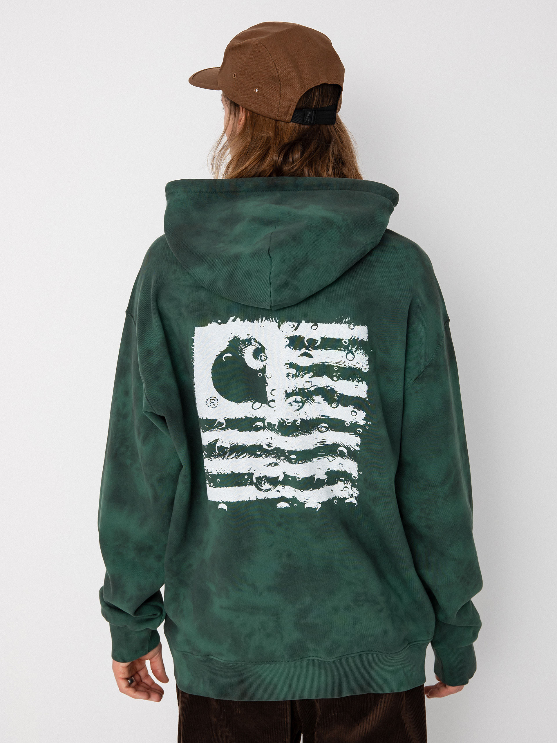 Carhartt WIP Chromo HD Kapucnis pulóver (treehouse chromo/white)