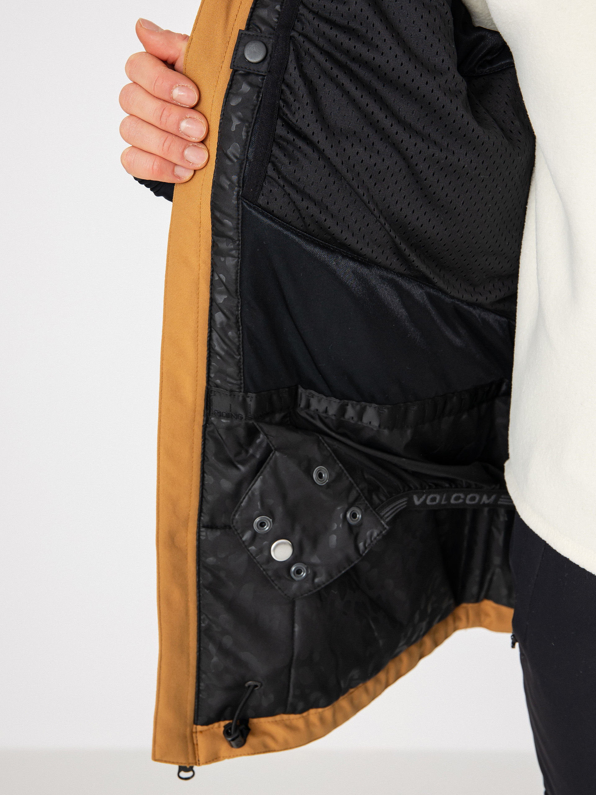 Női Volcom Shelter 3D Stretch Snowboard dzseki (caramel)