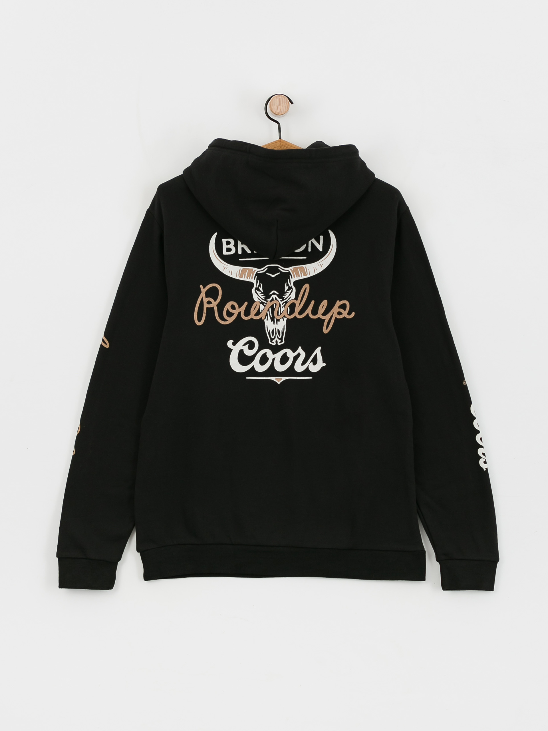 Brixton Coors Roundup HD Kapucnis pulóver (black)