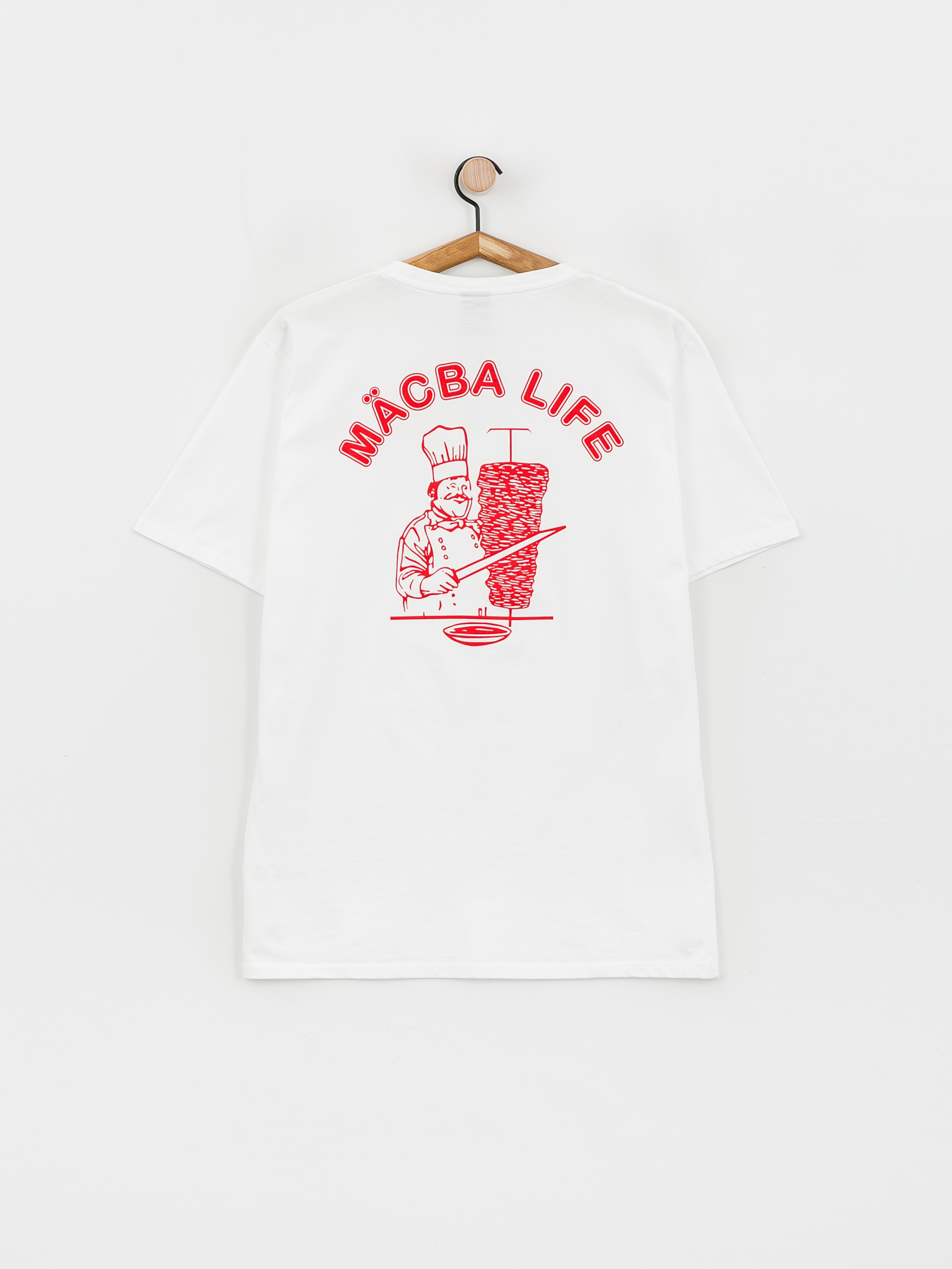 Macba Life Donner póló (white/red)