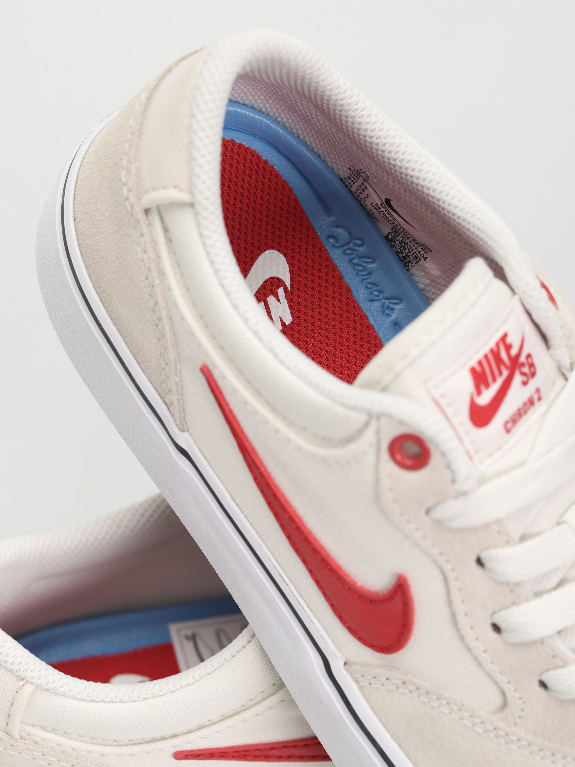 Nike SB Chron 2 Cipők (summit white/university red phantom)
