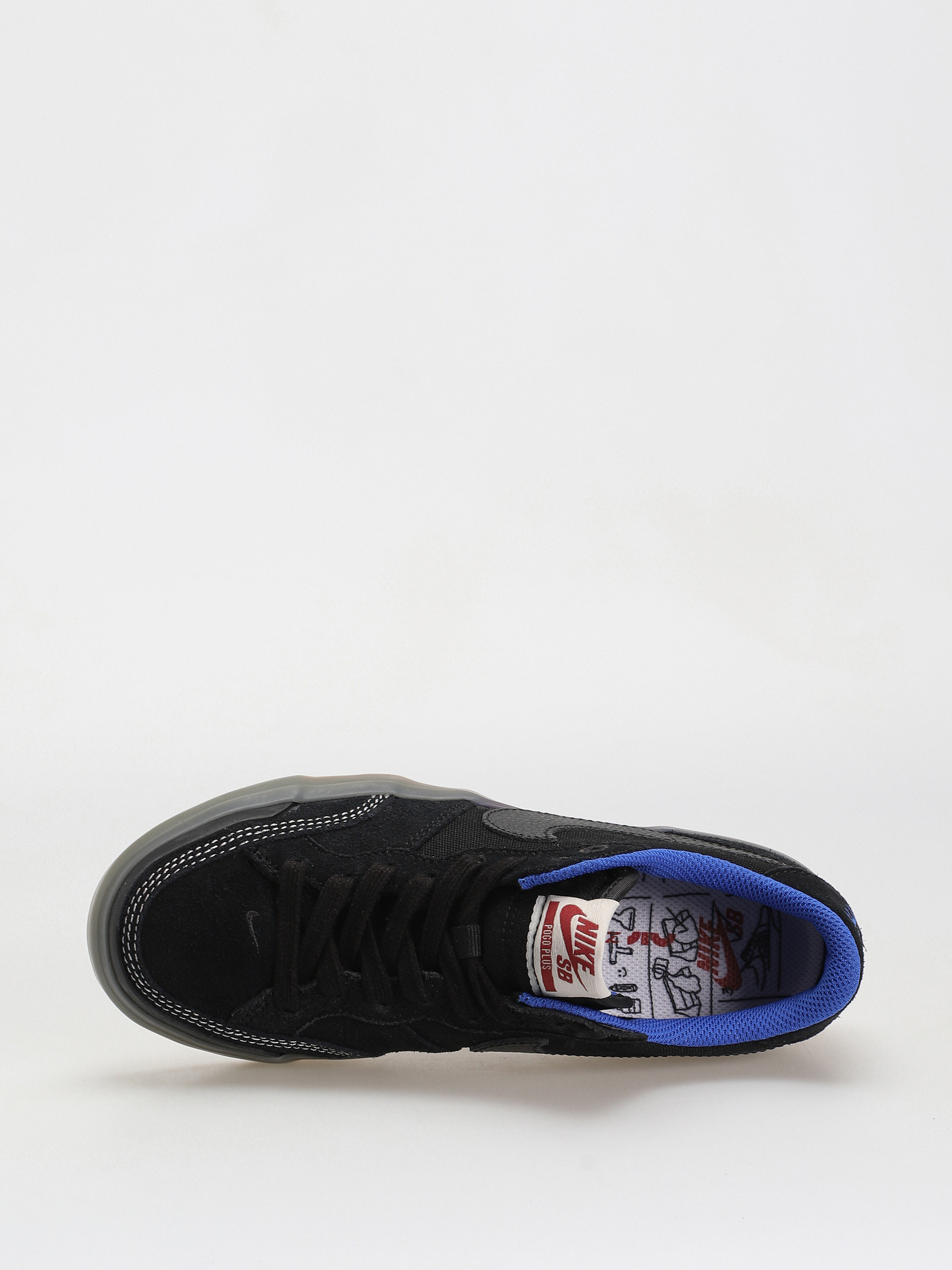 Nike SB Pogo Premium Cipők (black/black hyper royal gum light brown)