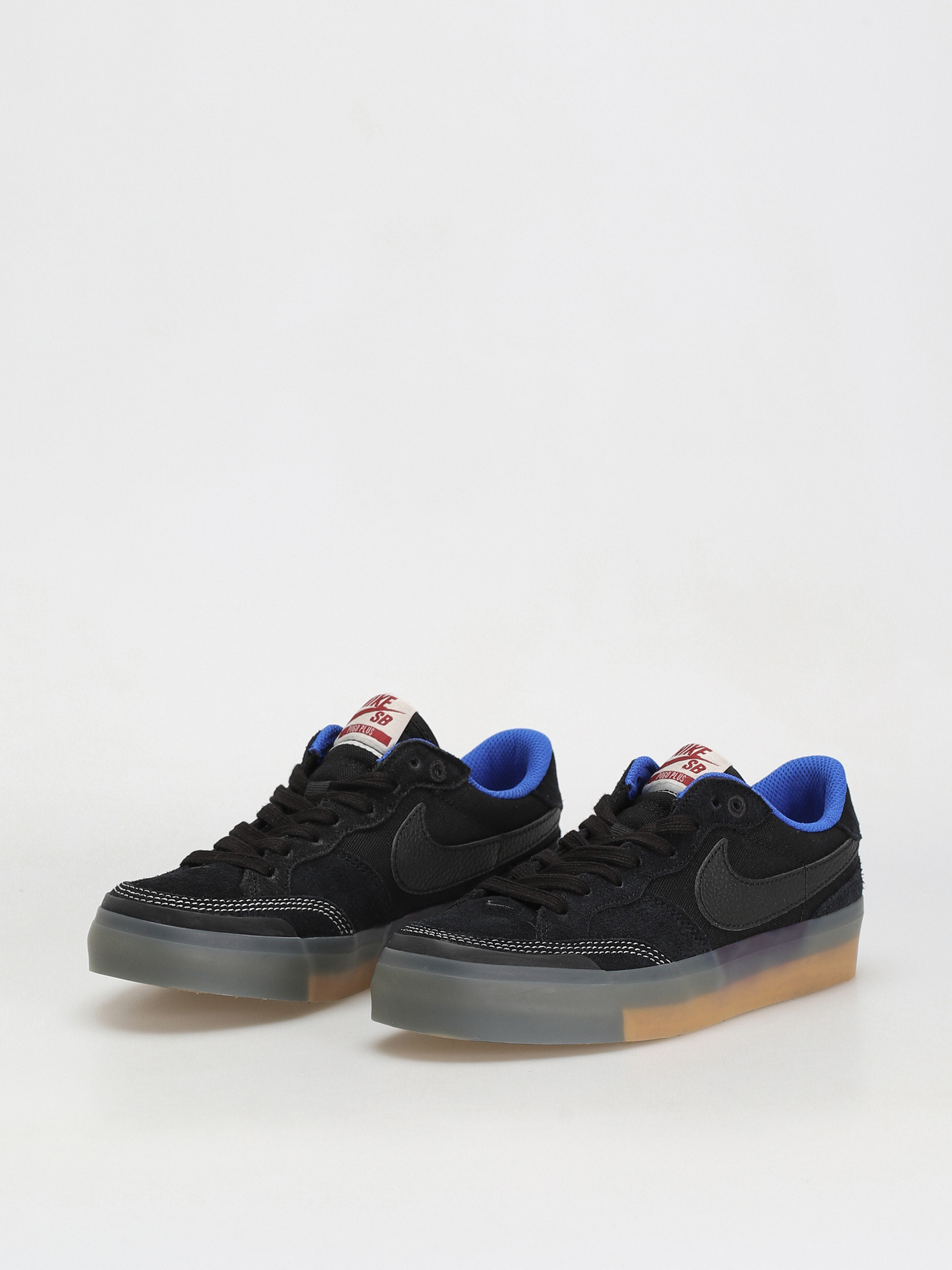 Nike SB Pogo Premium Cipők (black/black hyper royal gum light brown)