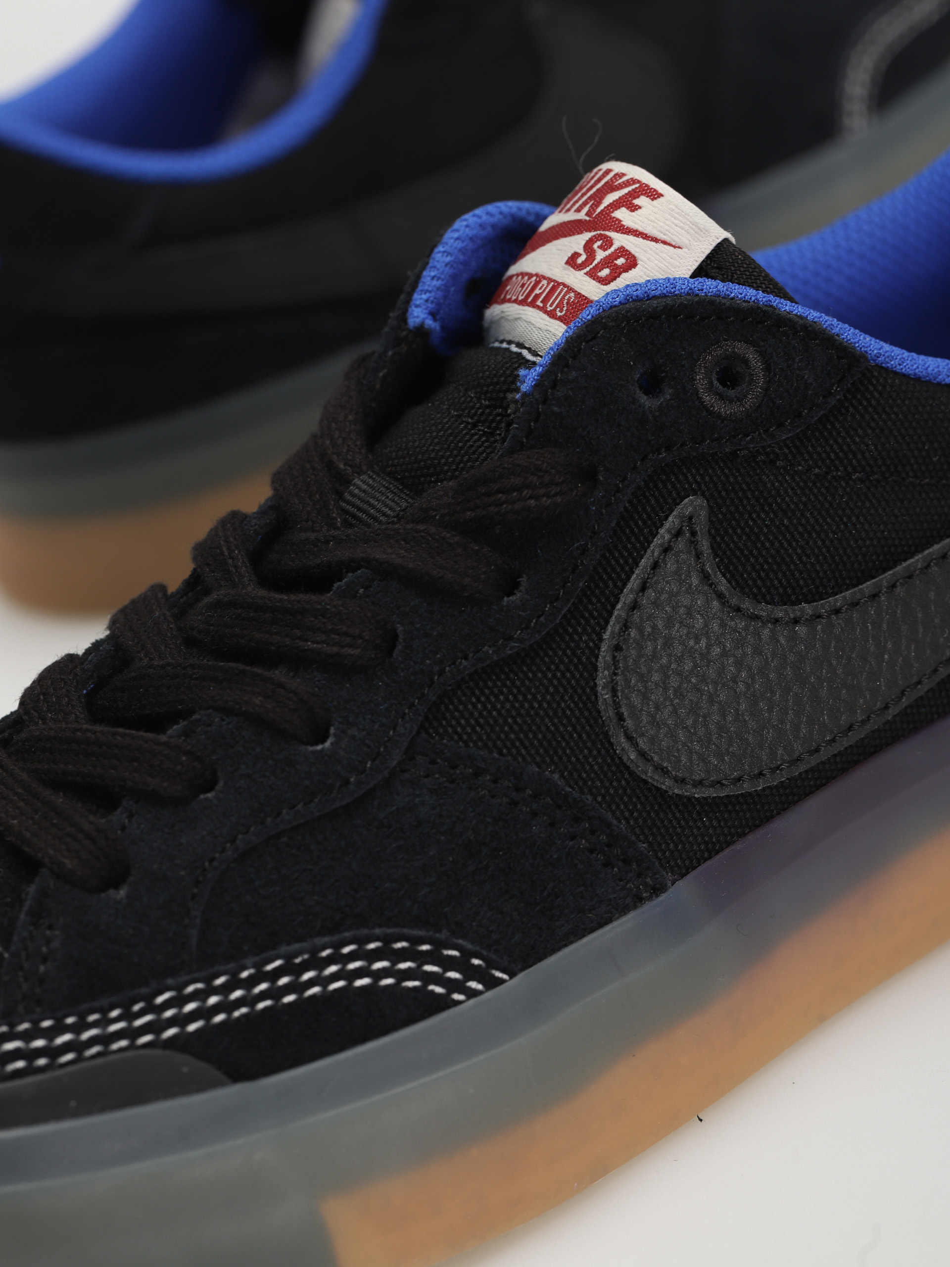Nike SB Pogo Premium Cipők (black/black hyper royal gum light brown)