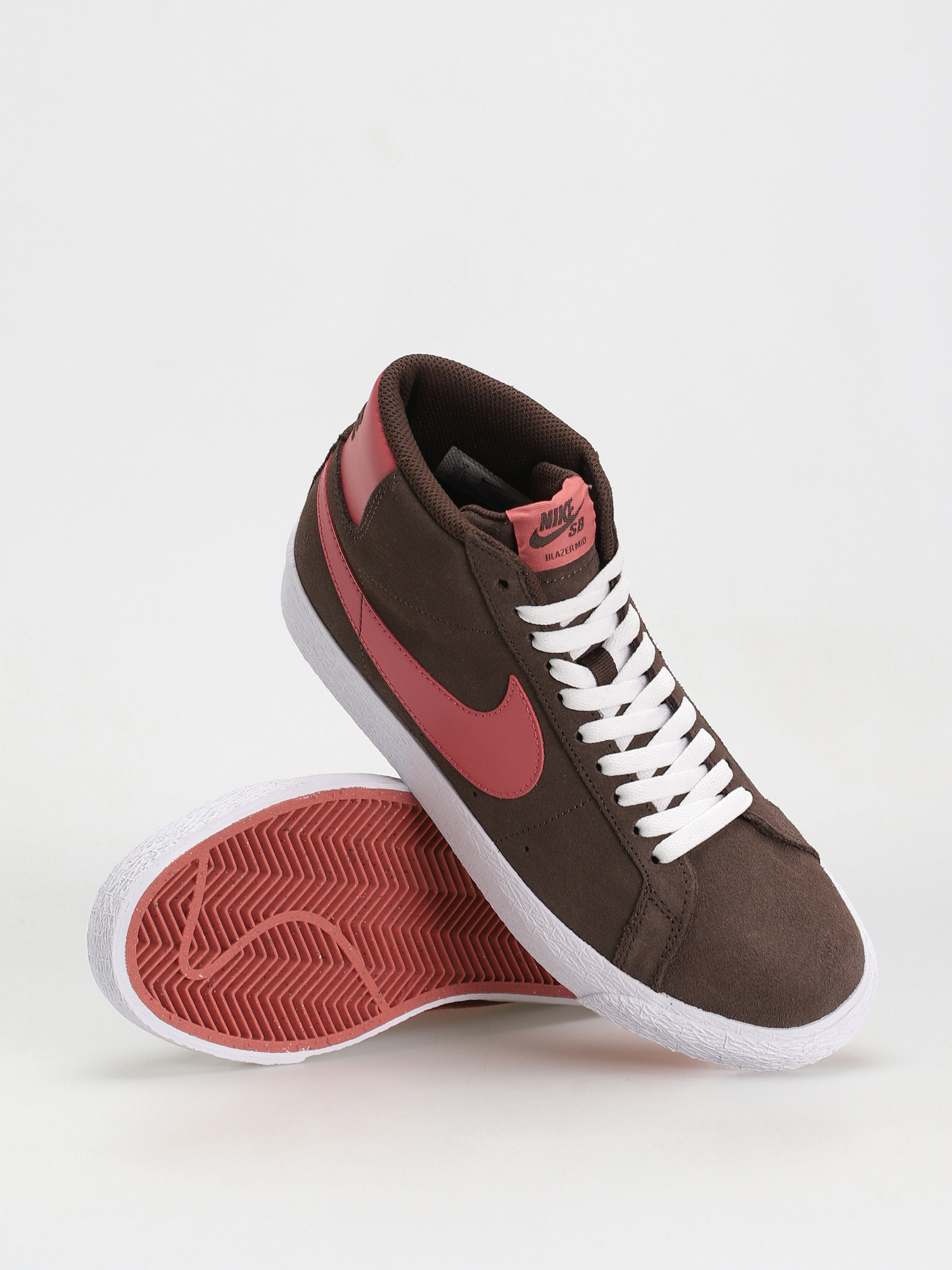Nike SB Zoom Blazer Mid Cipők (baroque brown/adobe baroque brown white)