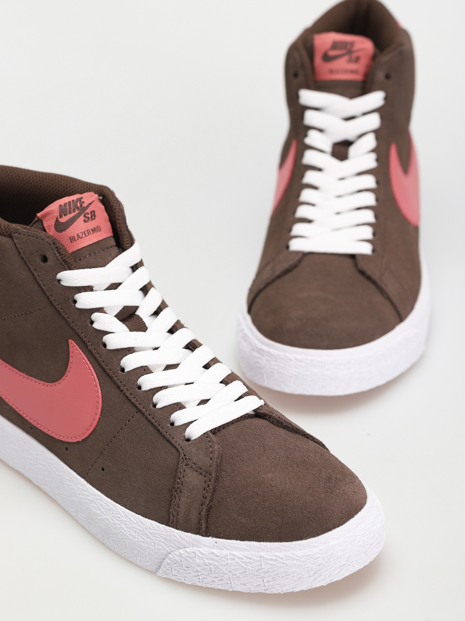 Nike SB Zoom Blazer Mid Cipők (baroque brown/adobe baroque brown white)