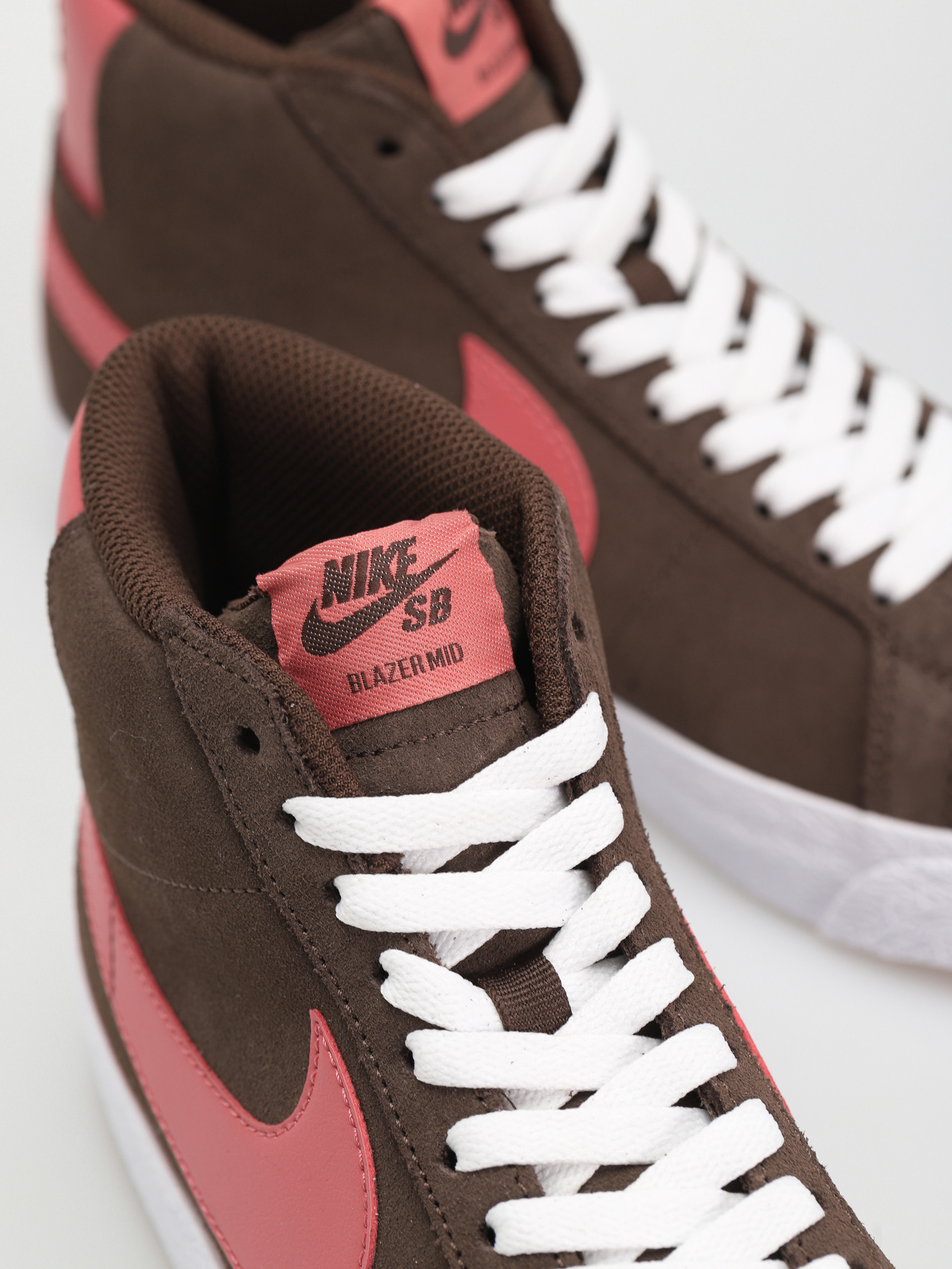 Nike SB Zoom Blazer Mid Cipők (baroque brown/adobe baroque brown white)