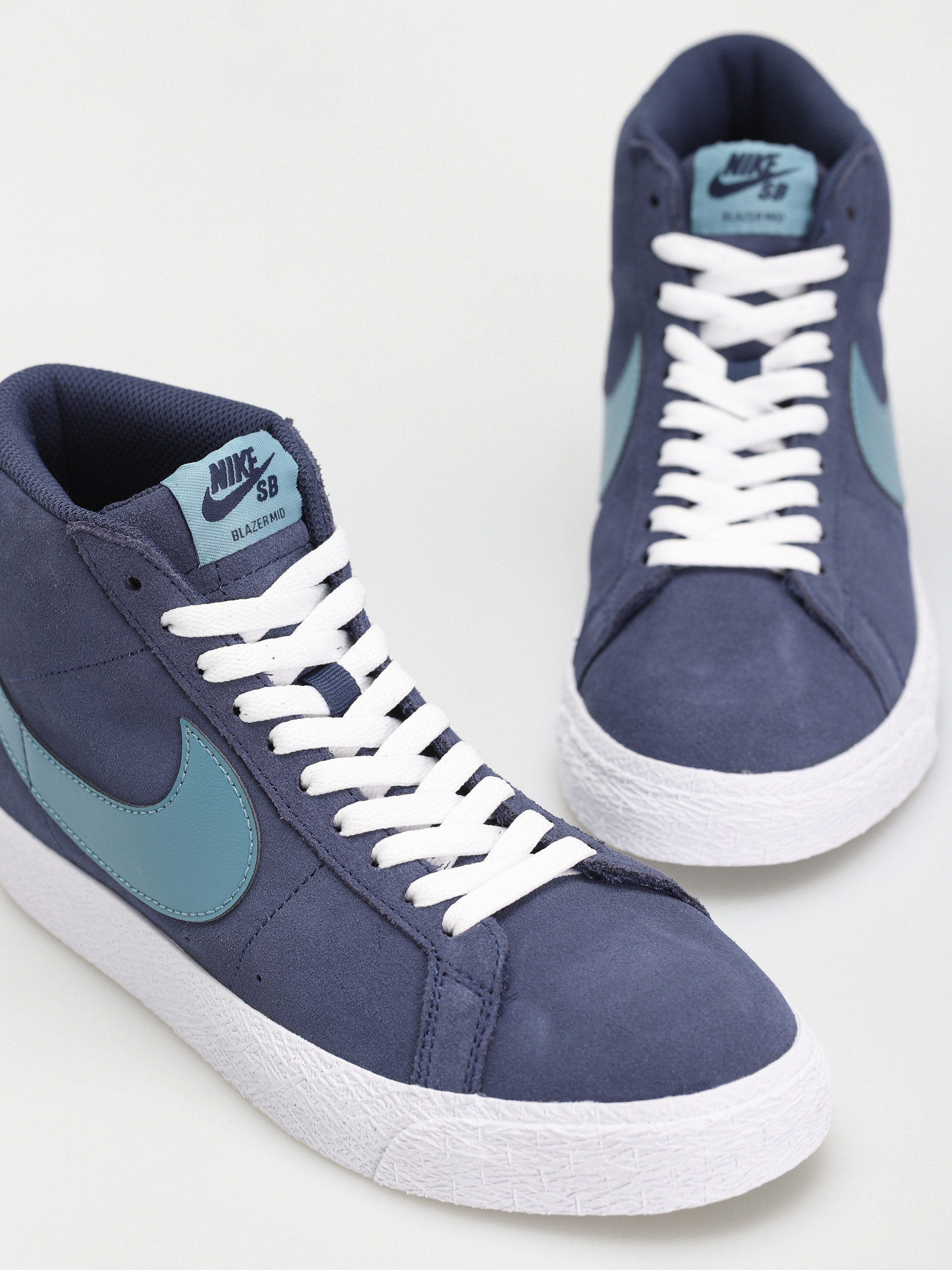 Nike SB Zoom Blazer Mid Cipők (midnight navy/noise aqua midnight navy)