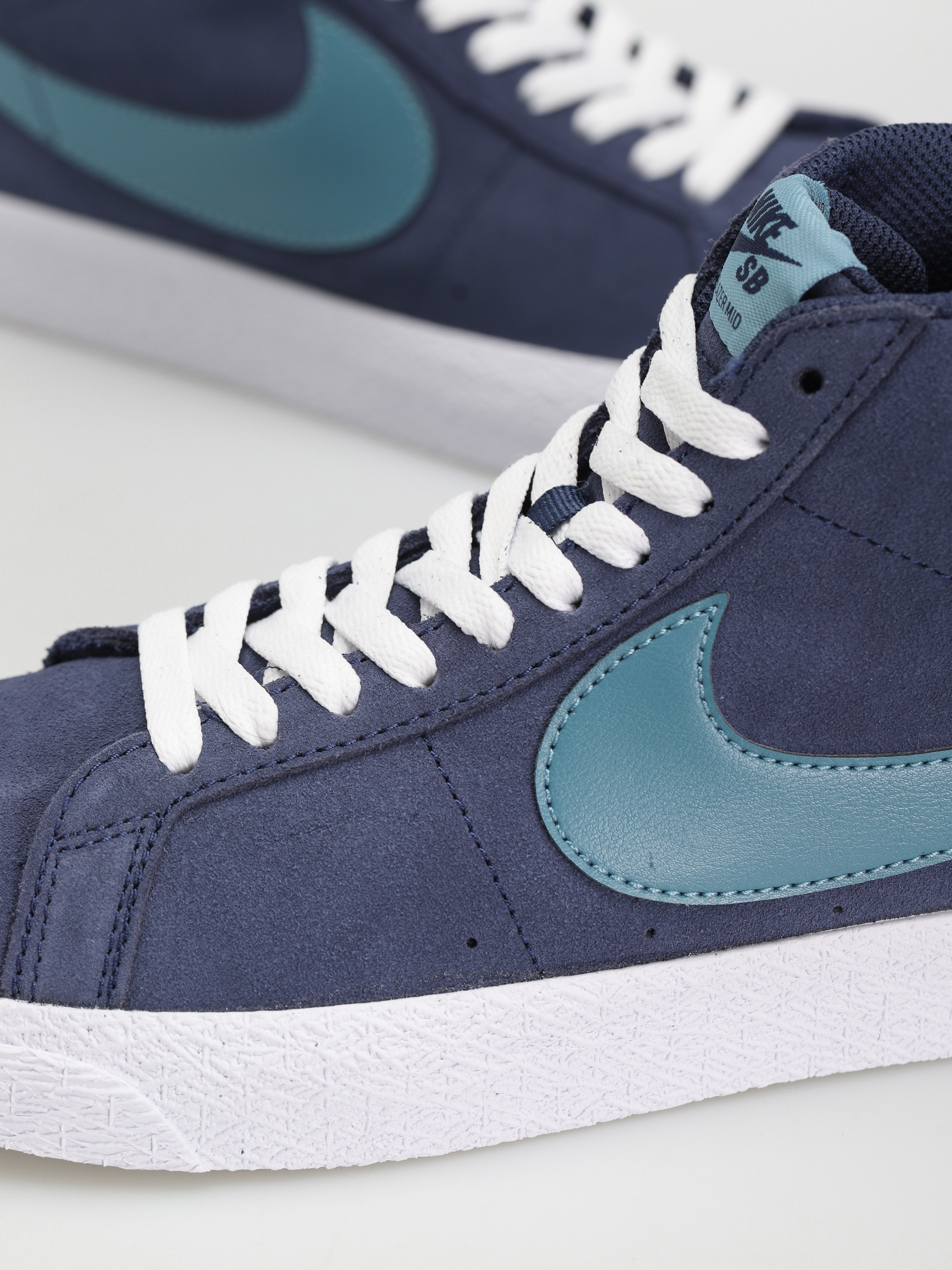 Nike SB Zoom Blazer Mid Cipők (midnight navy/noise aqua midnight navy)