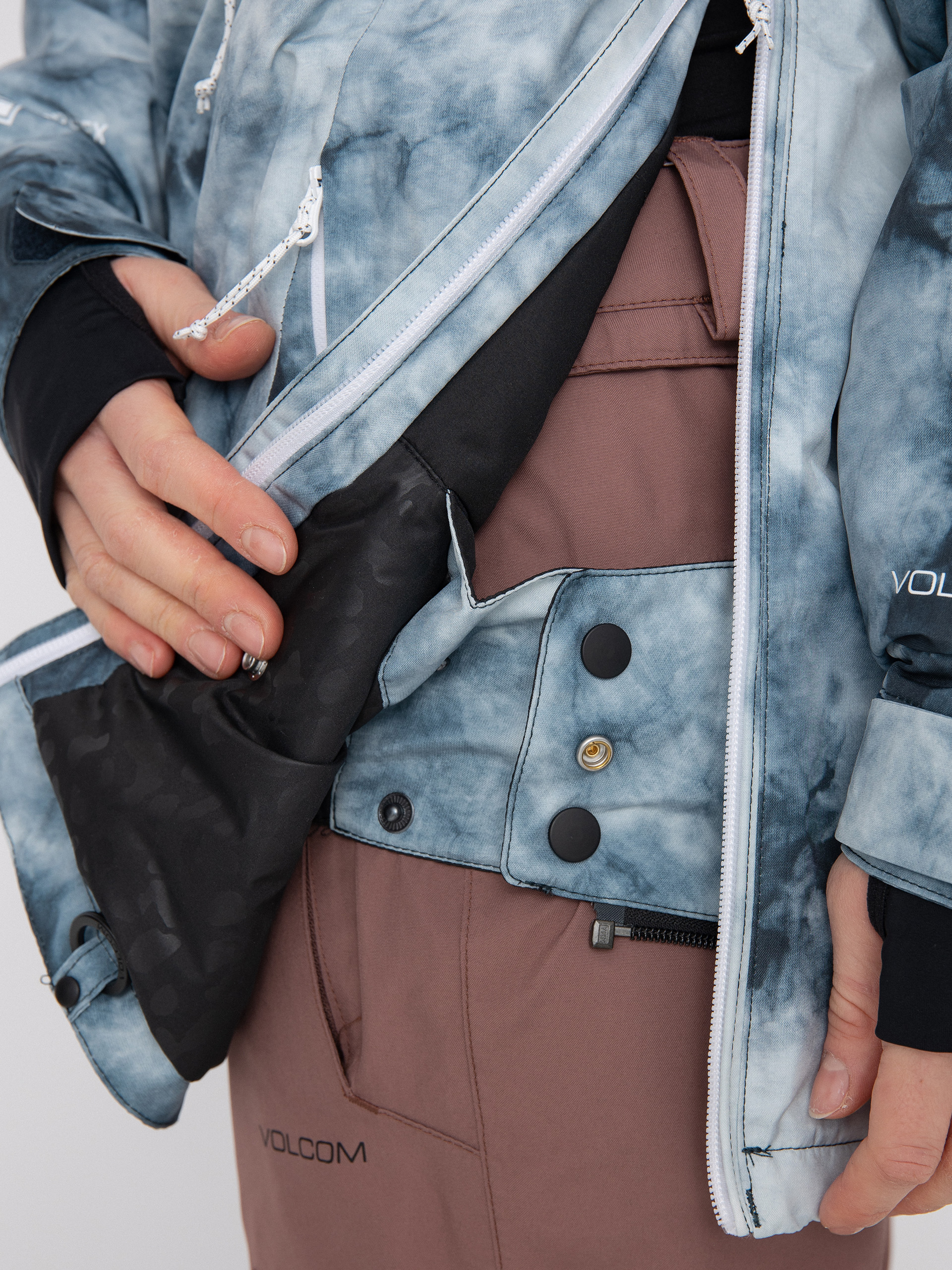 Női Volcom Fern Ins Gore Pullover Snowboard dzseki (storm tie dye)