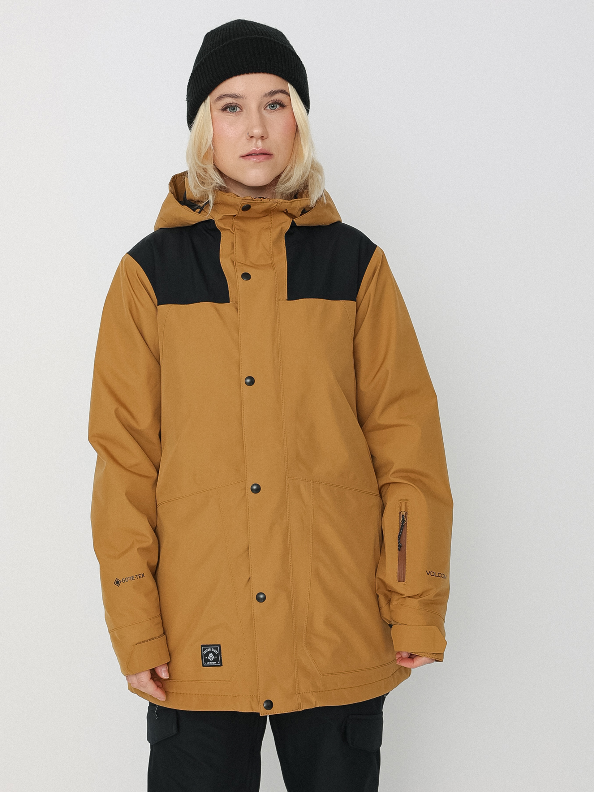 Női Volcom Ell Ins Gore Tex Snowboard dzseki (caramel)