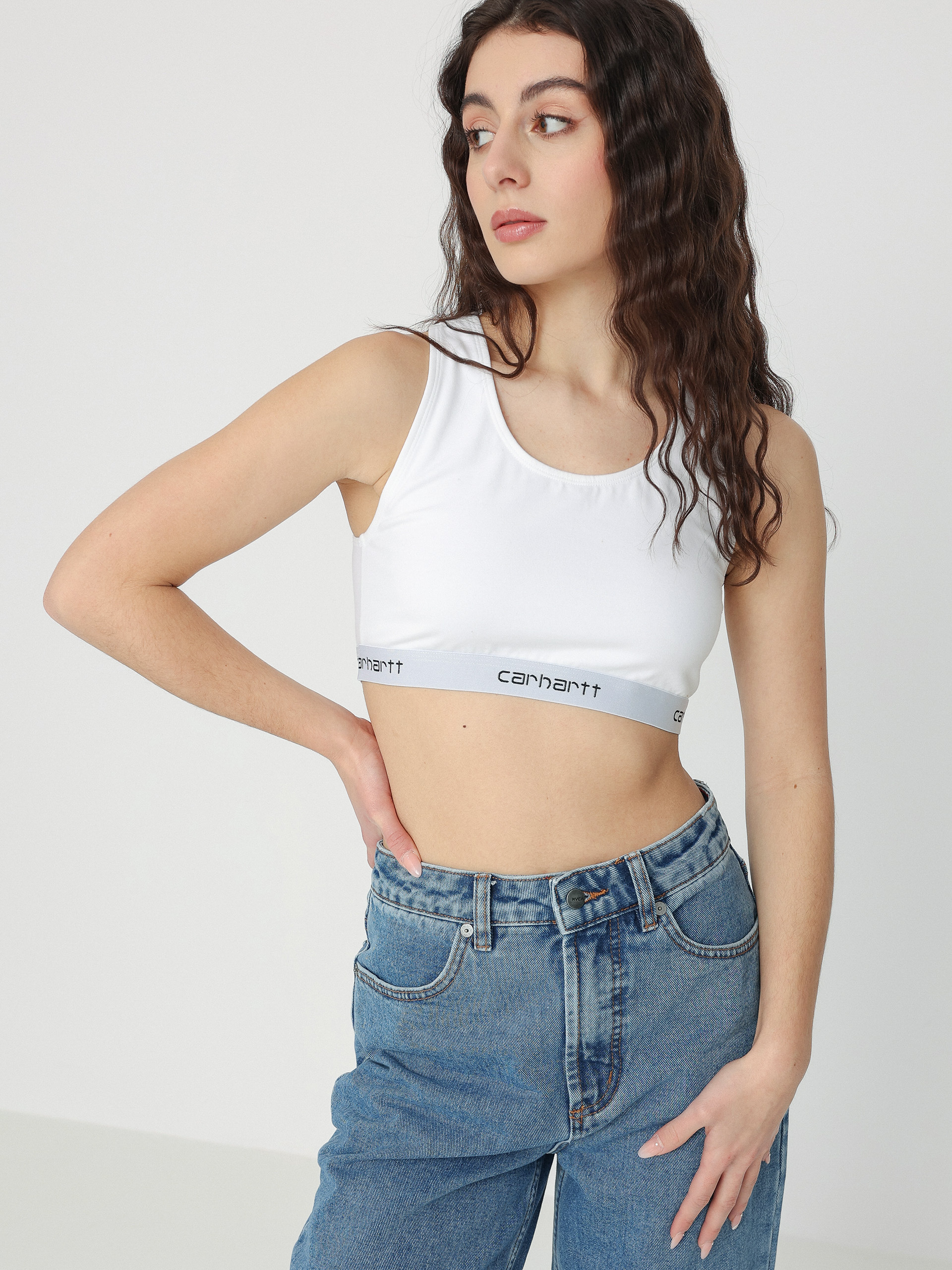 Carhartt WIP Top Script Racer Tank Alsónemű Wmn (white)