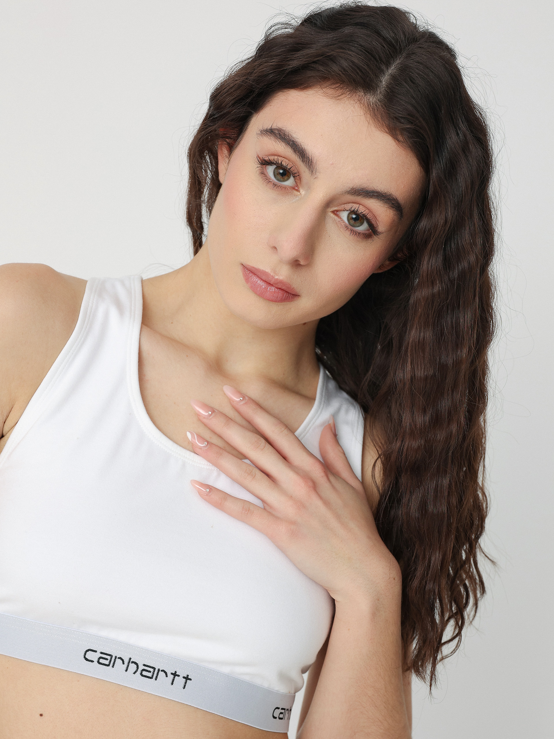 Carhartt WIP Top Script Racer Tank Alsónemű Wmn (white)