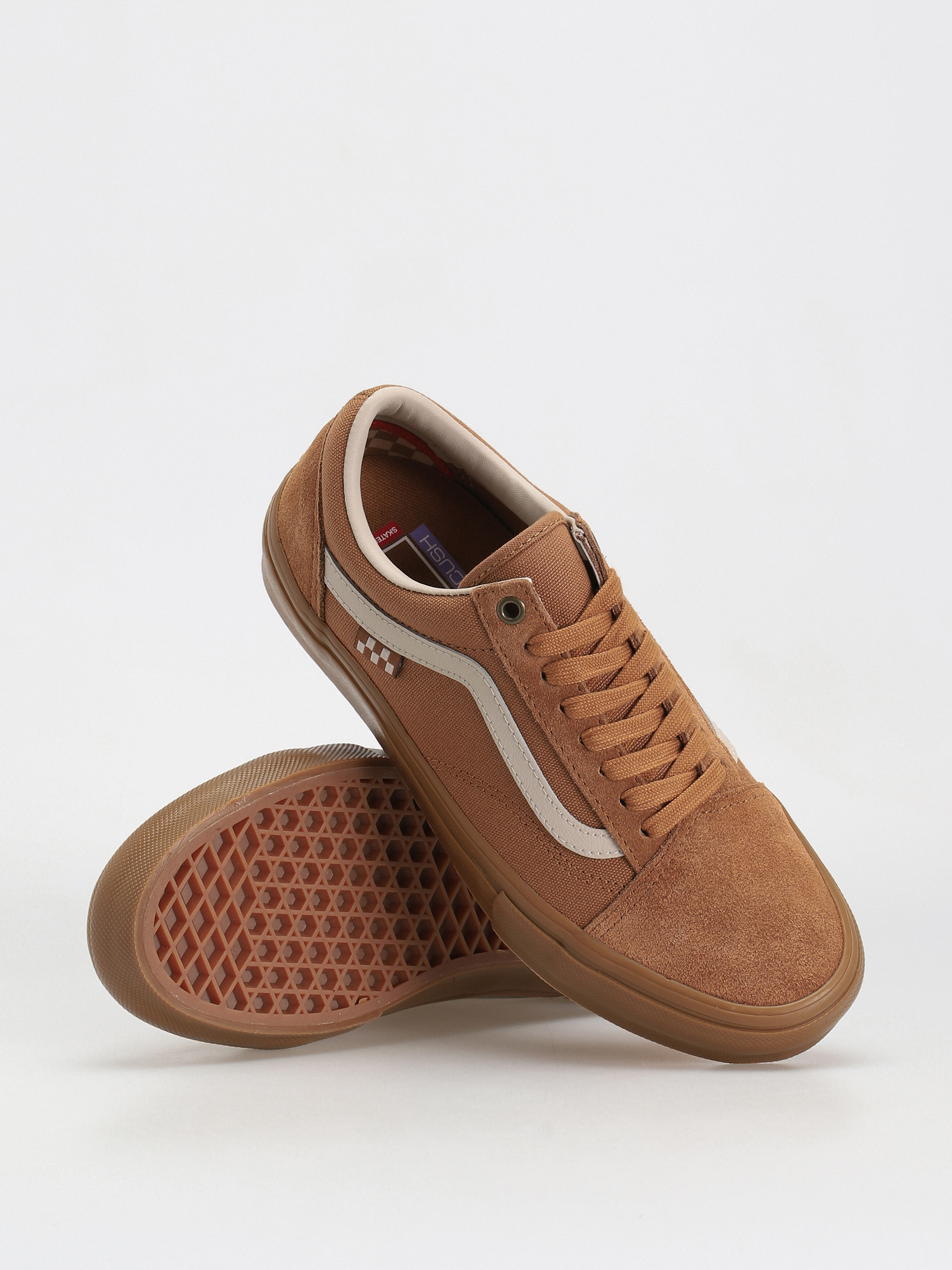 Vans Skate Old Skool Cipők (light brown/gum)