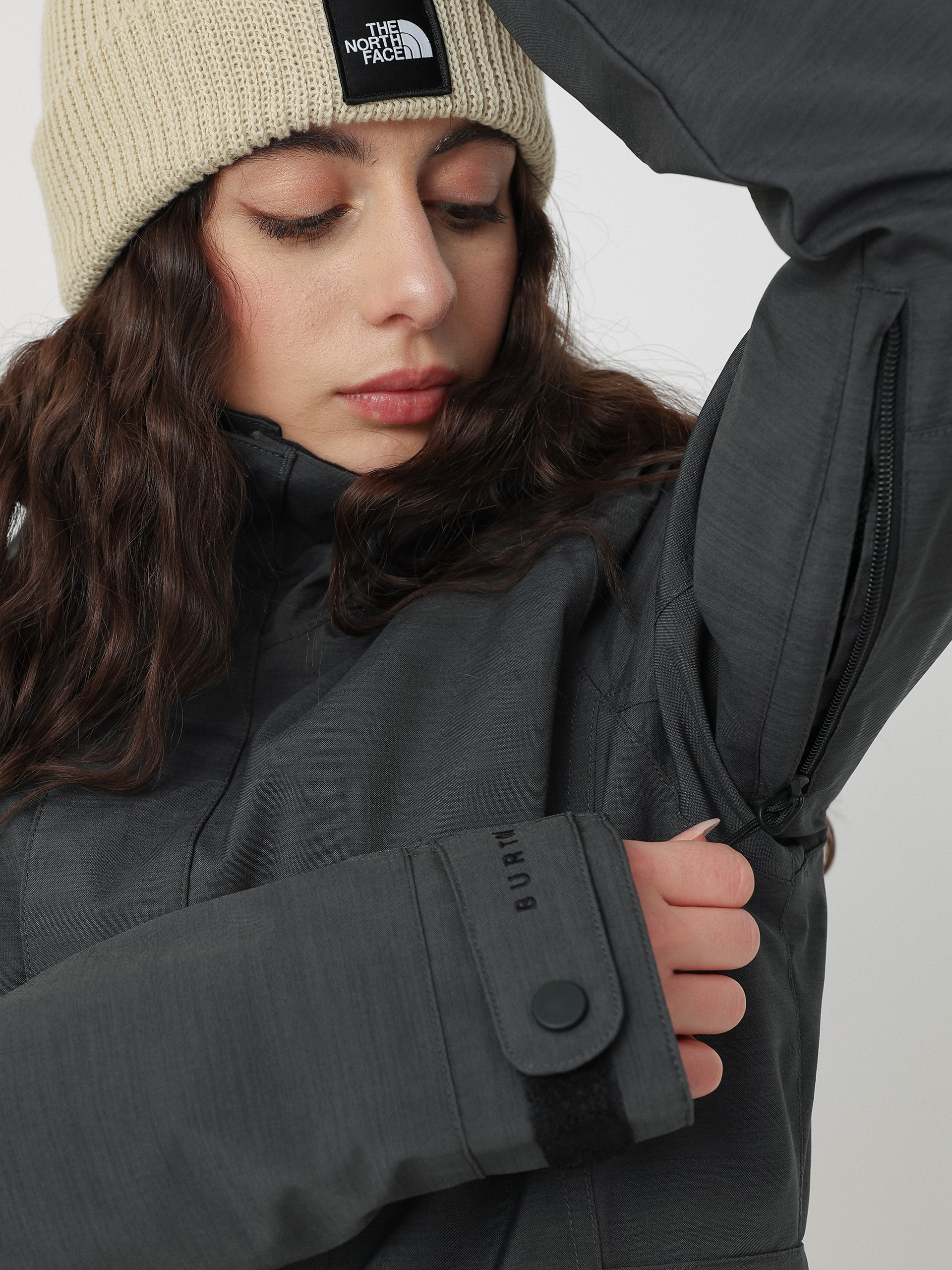 Női Burton Jet Set Snowboard dzseki (true black heather)