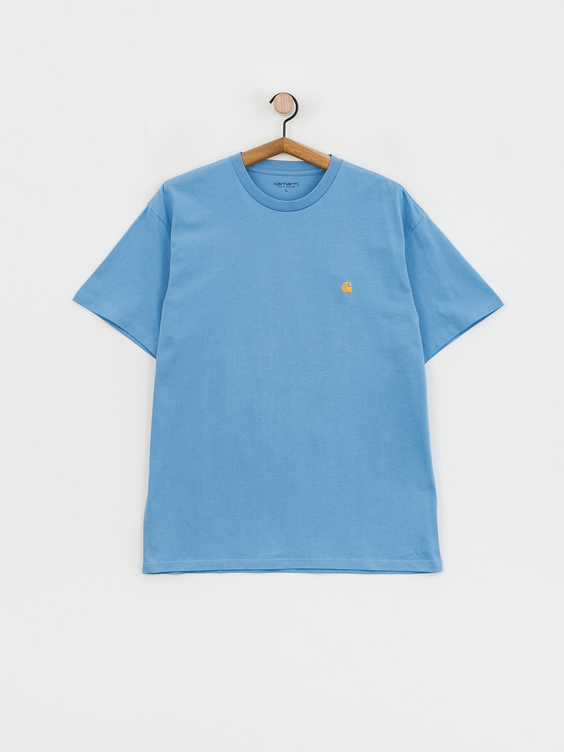 Carhartt WIP Chase póló (piscine/gold)