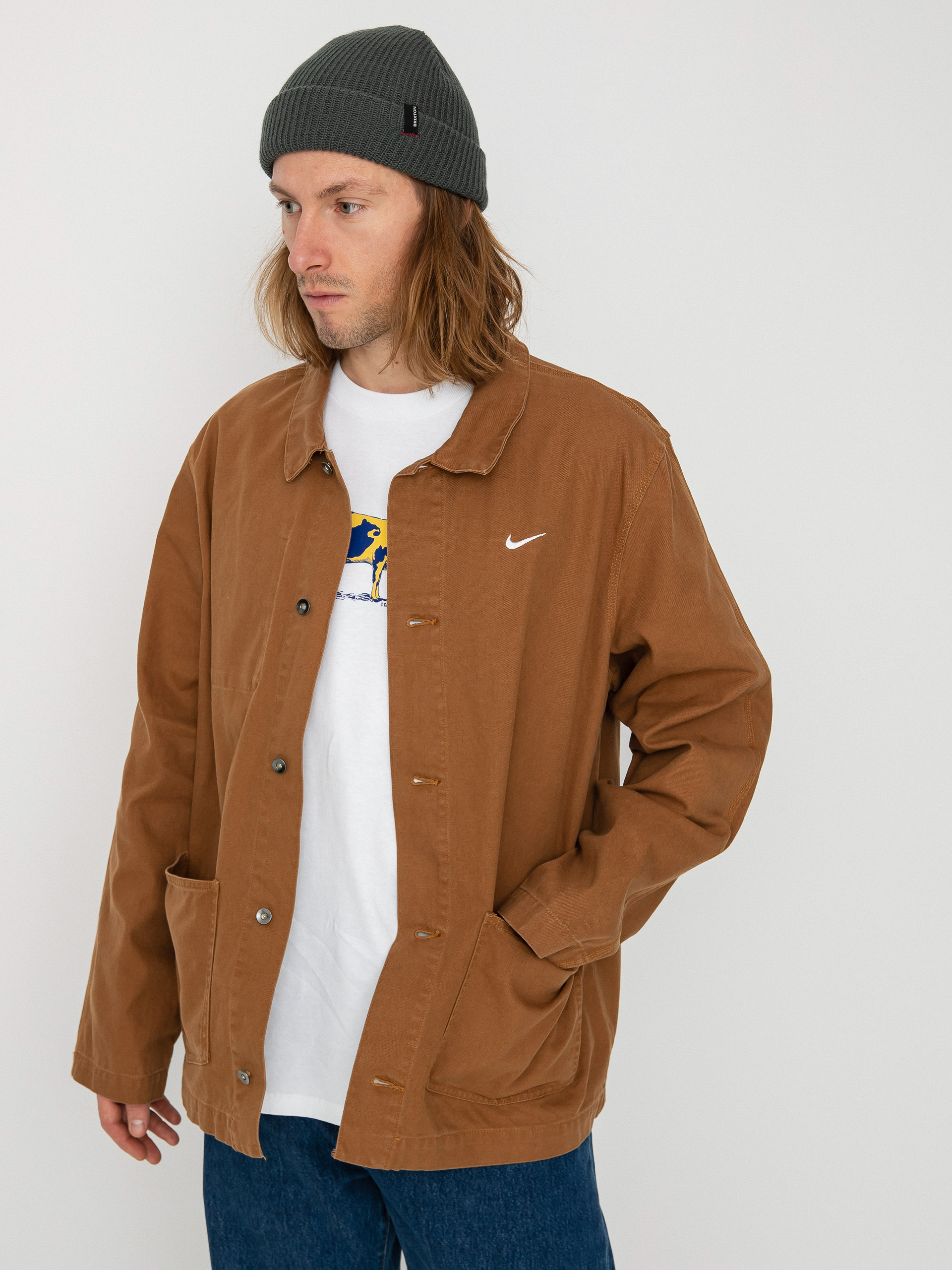 Nike SB NL Chore Coat Dzseki (ale brown/white)