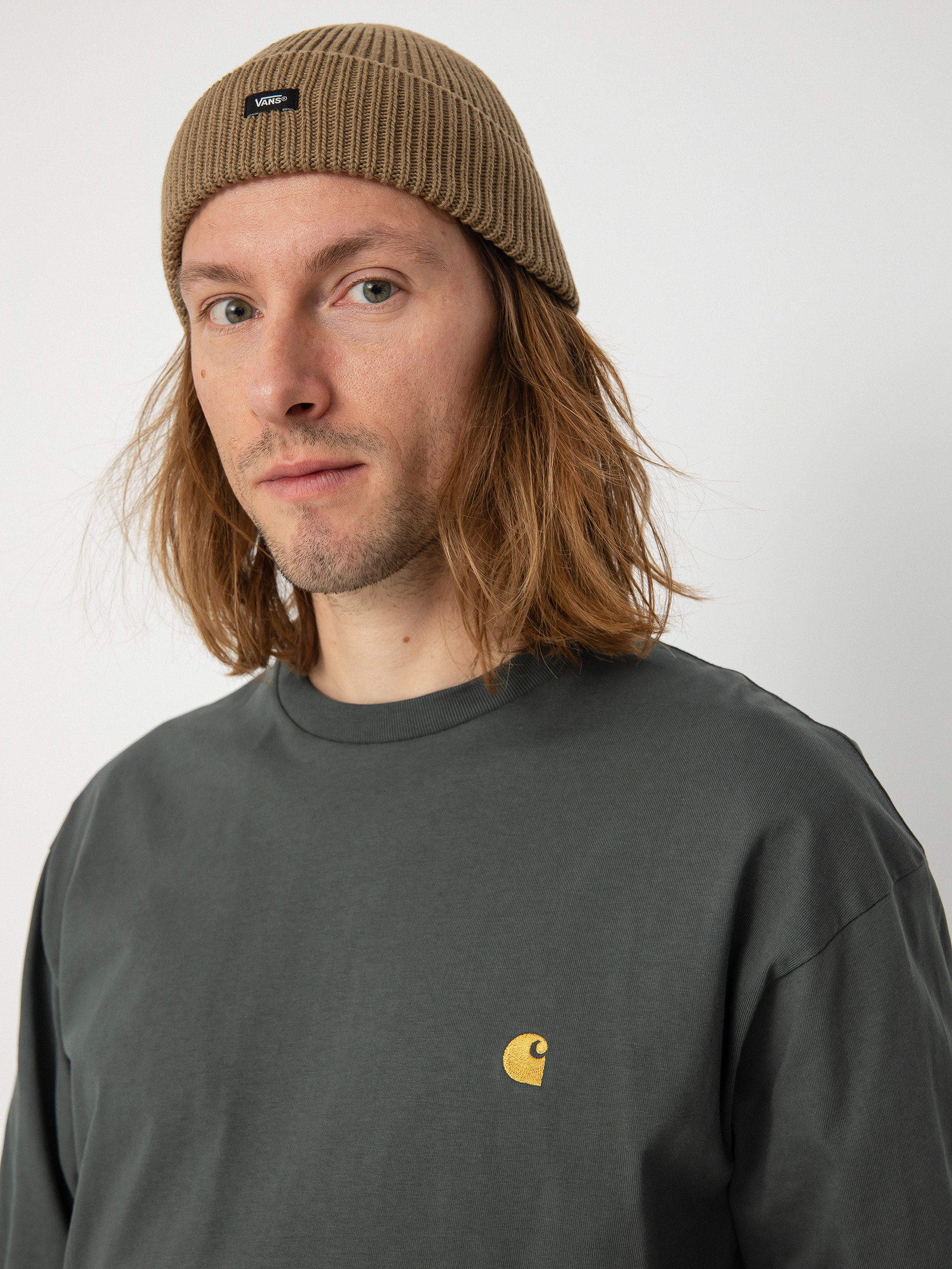 Carhartt WIP Chase Hosszú ujjú felső (jura/gold)