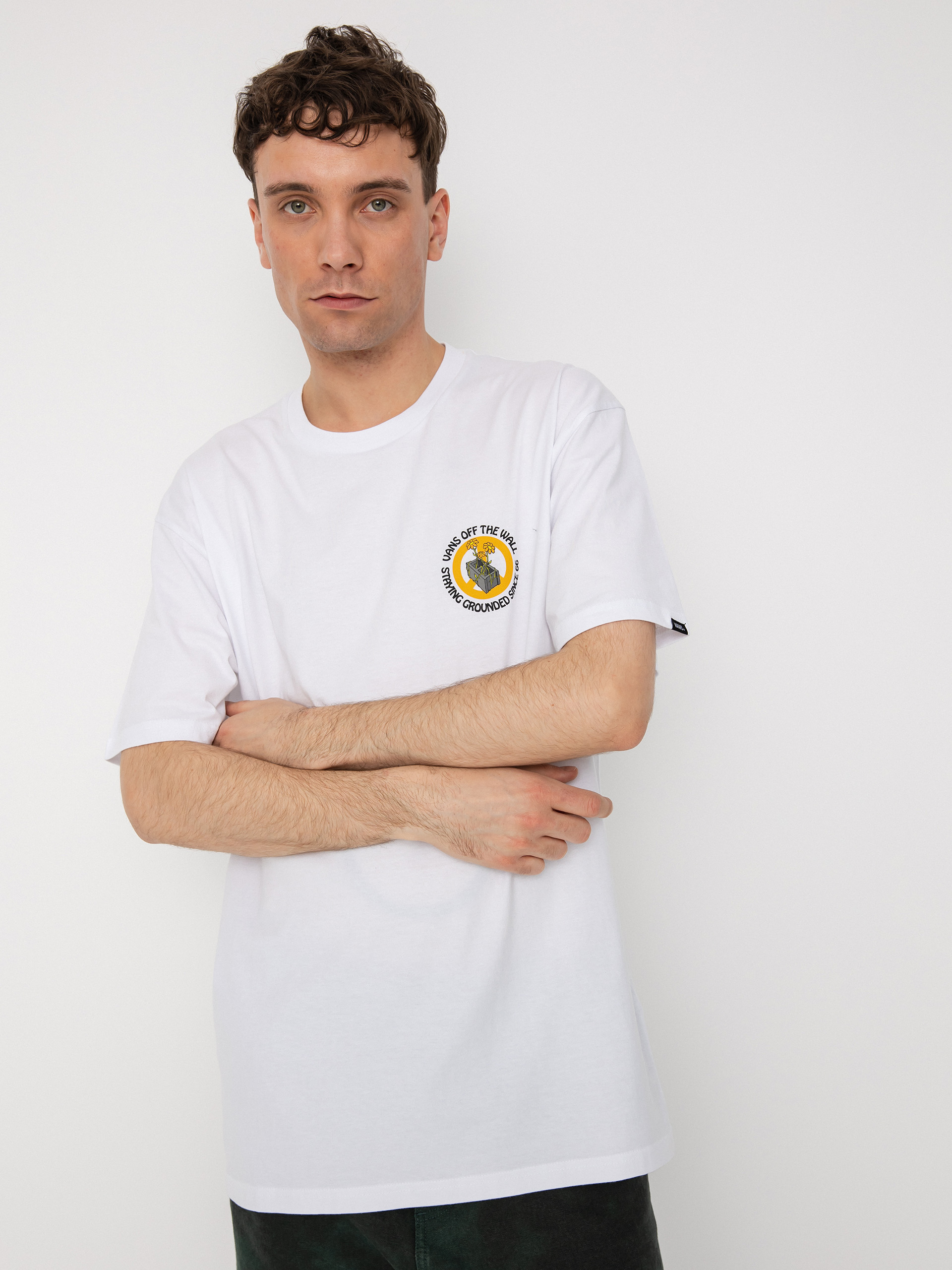 Vans Staying Grounded póló (white/black)