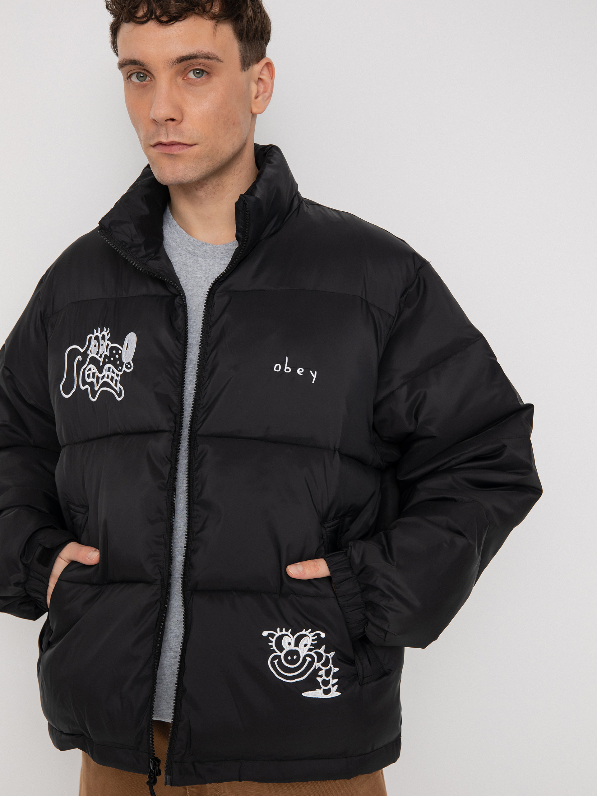 OBEY Headspace Puffer Dzseki (black)