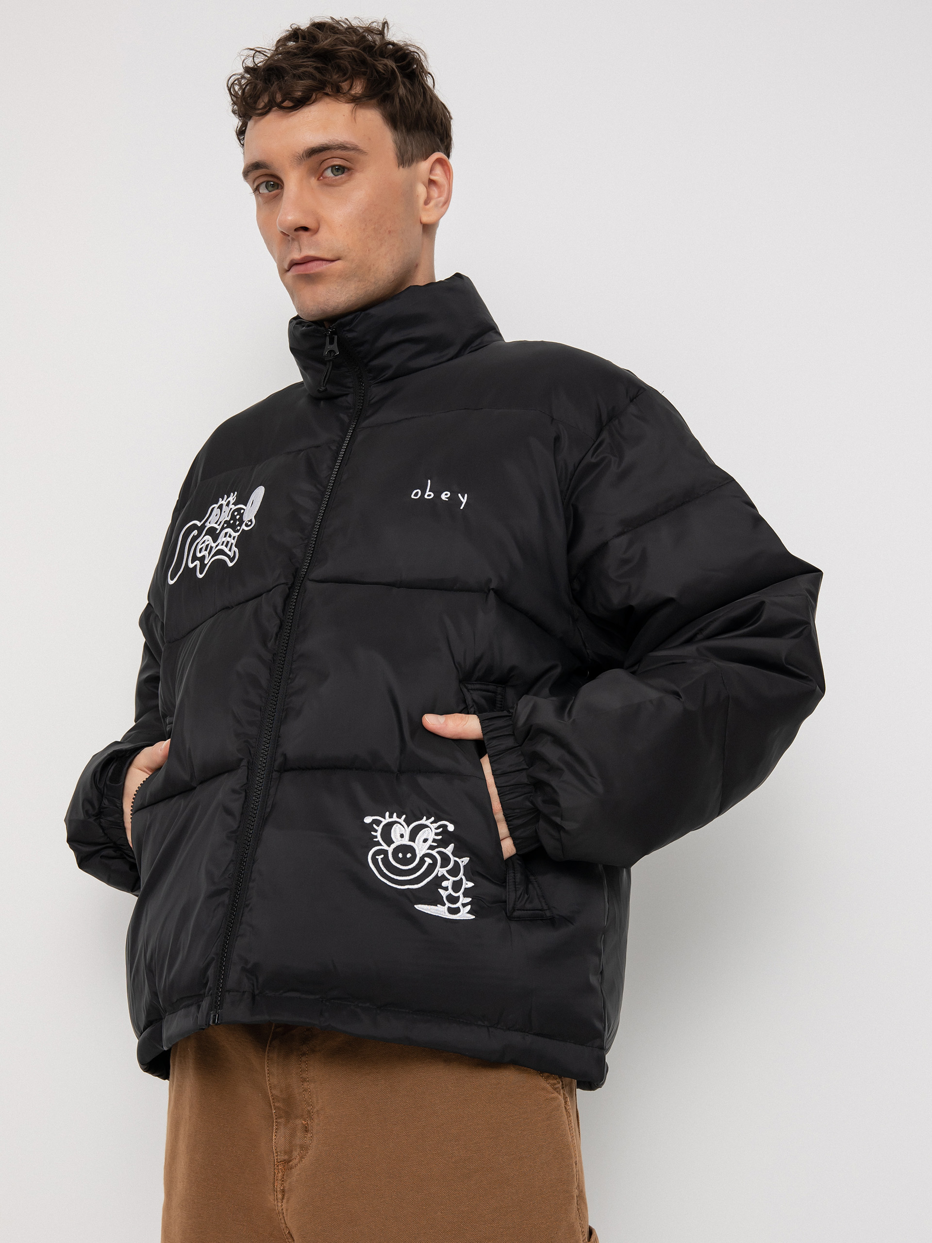 OBEY Headspace Puffer Dzseki (black)