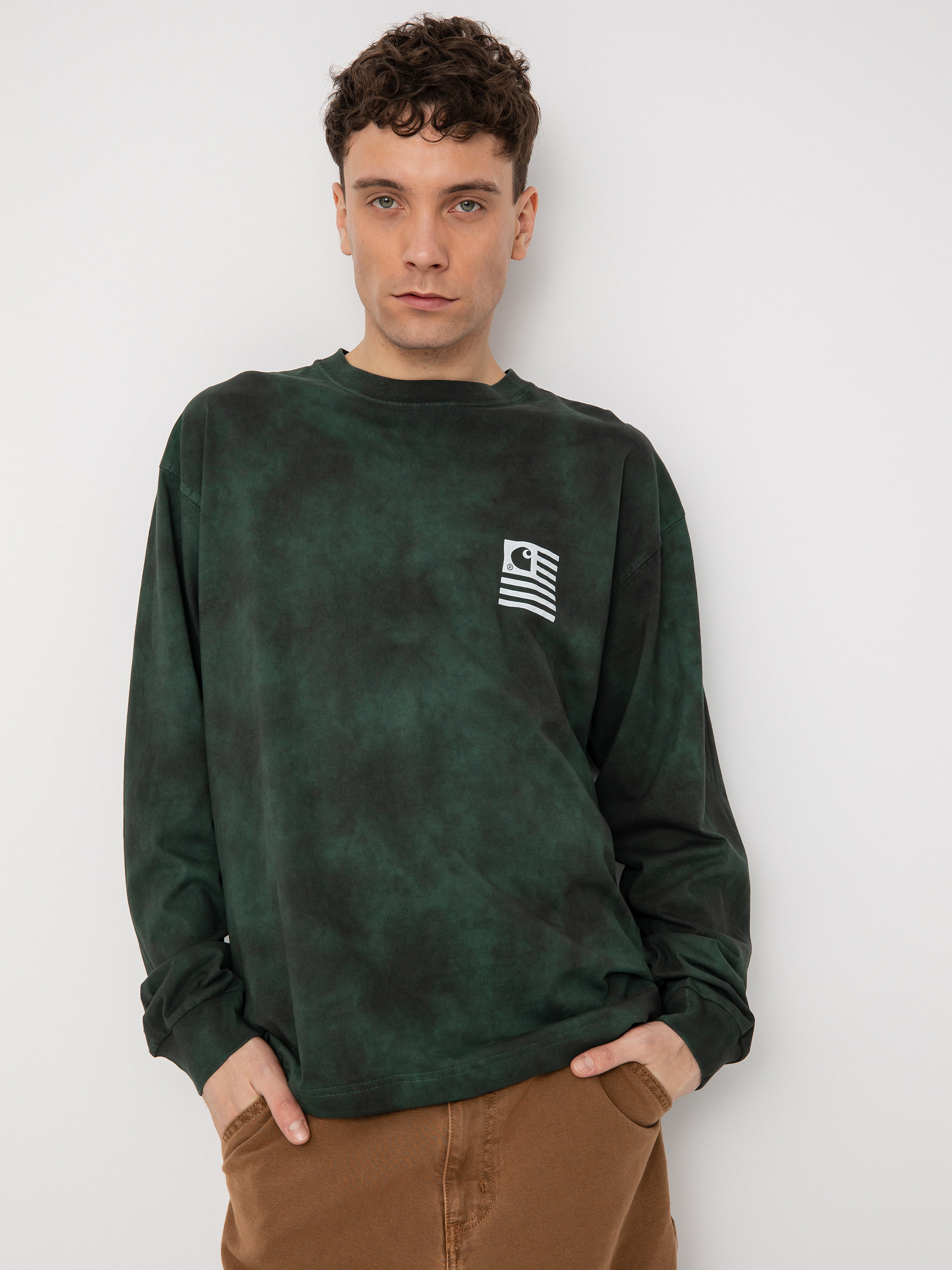 Carhartt WIP Chromo Hosszú ujjú felső (treehouse chromo)