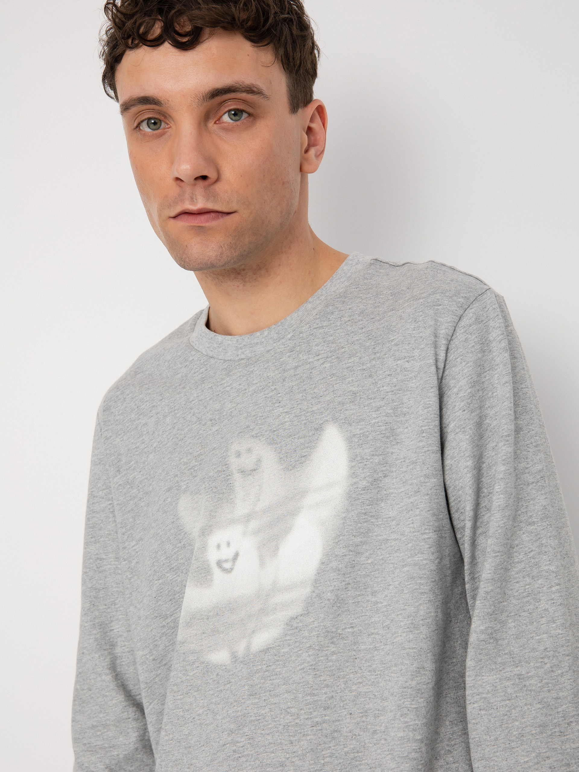 adidas Shmoo Logo Hosszú ujjú felső (mgreyh/cwhite)