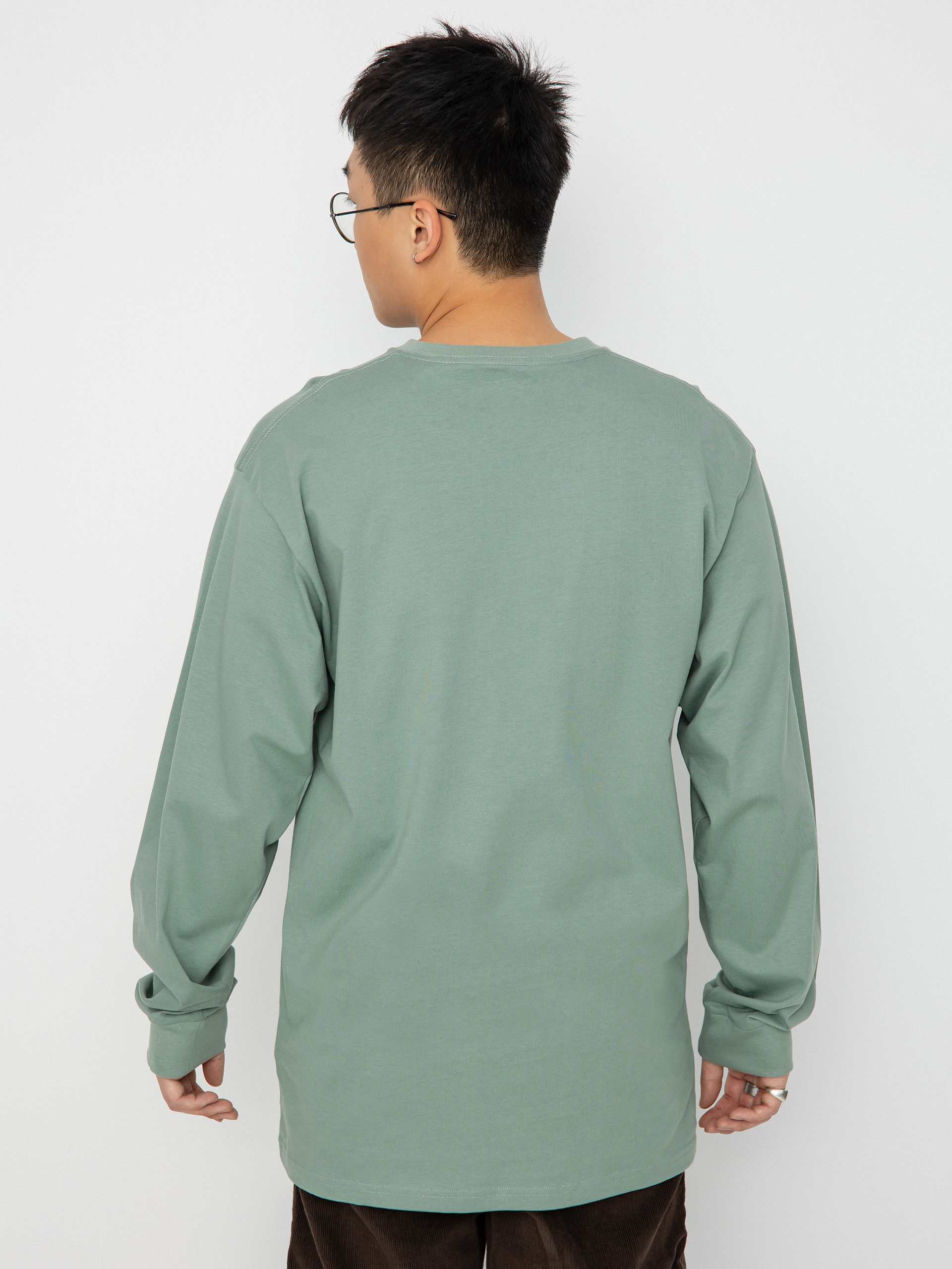 Vans Left Chest Hit Hosszú ujjú felső (chinois green/black)
