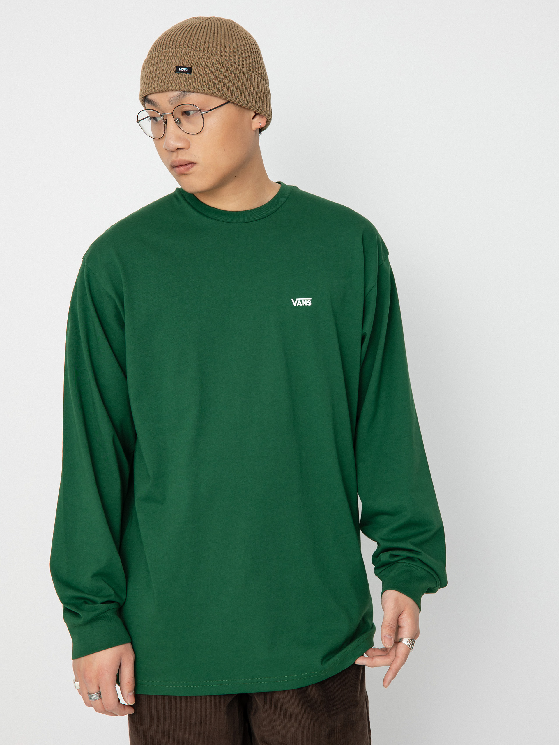 Vans Left Chest Hit Hosszú ujjú felső (eden/white)