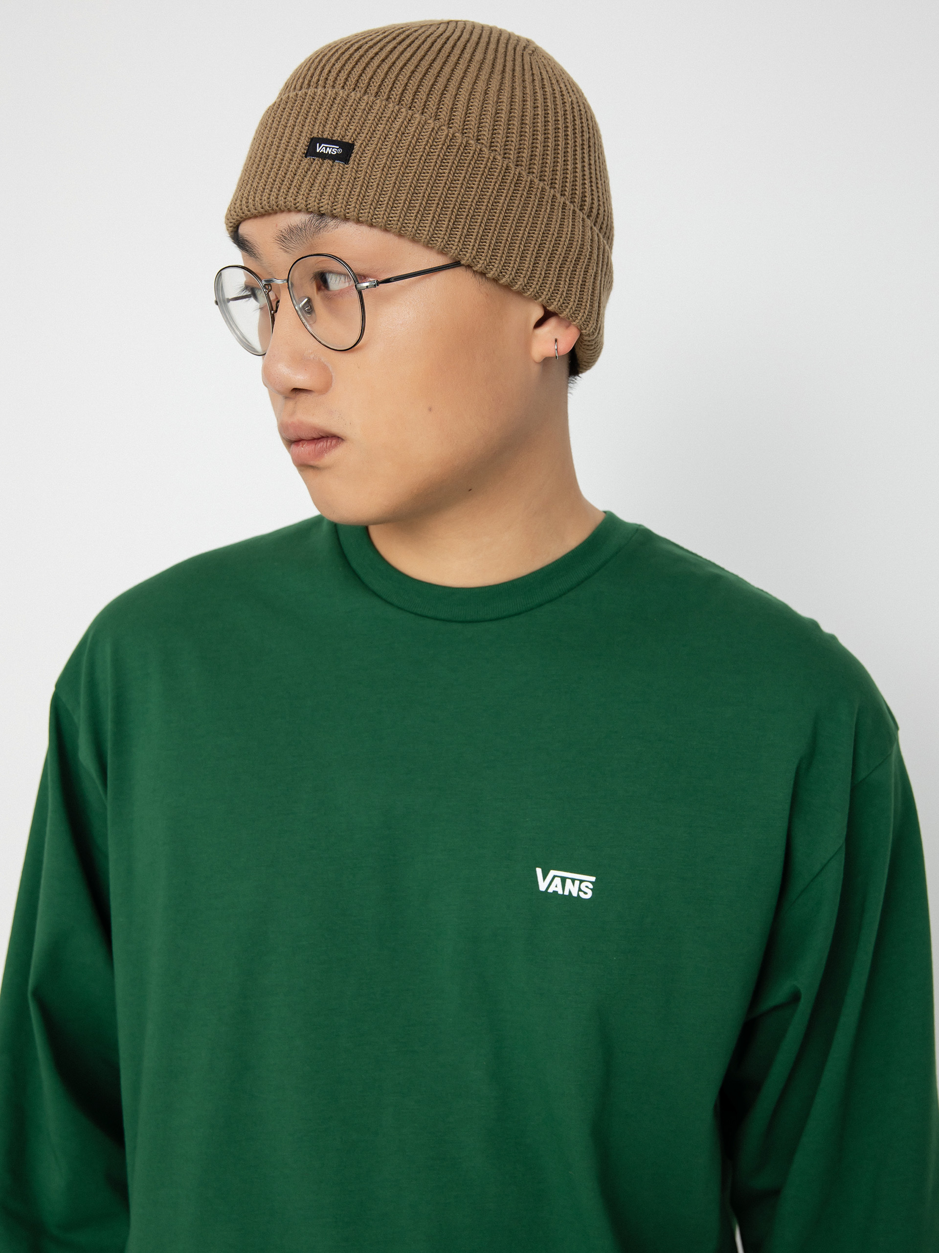 Vans Left Chest Hit Hosszú ujjú felső (eden/white)