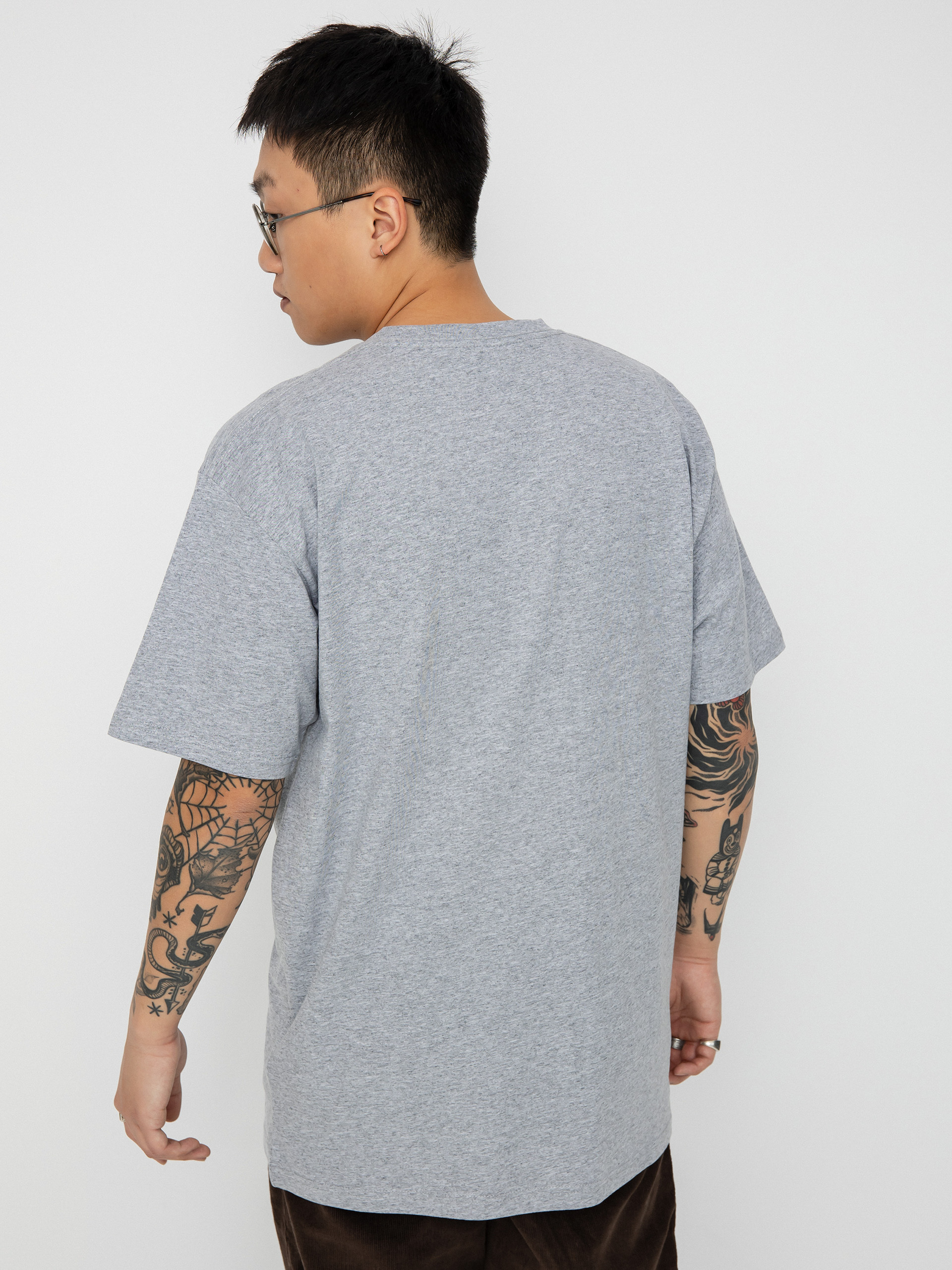 Vans Left Chest Logo II Póló (athletic heather/black)