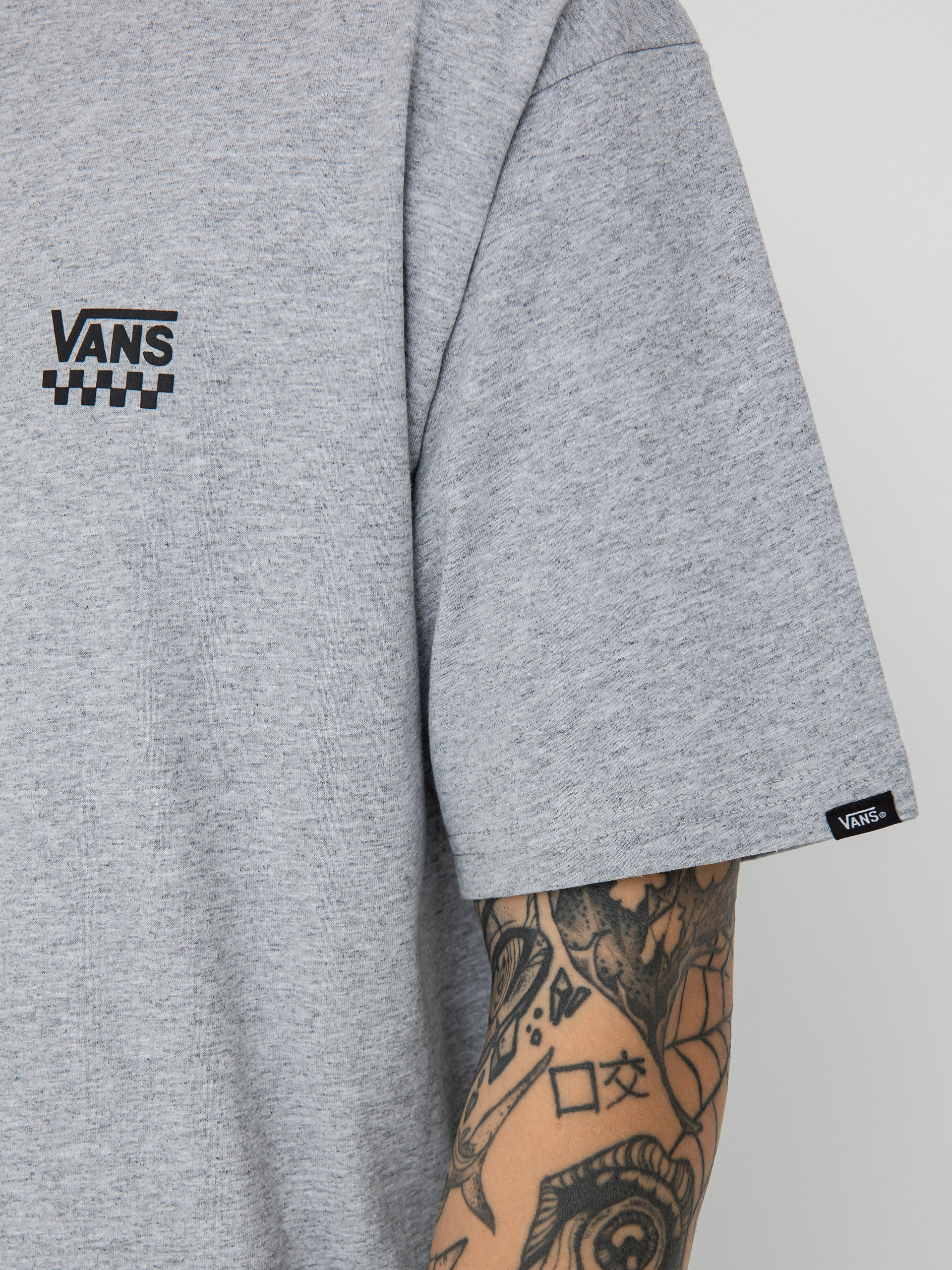 Vans Left Chest Logo II Póló (athletic heather/black)