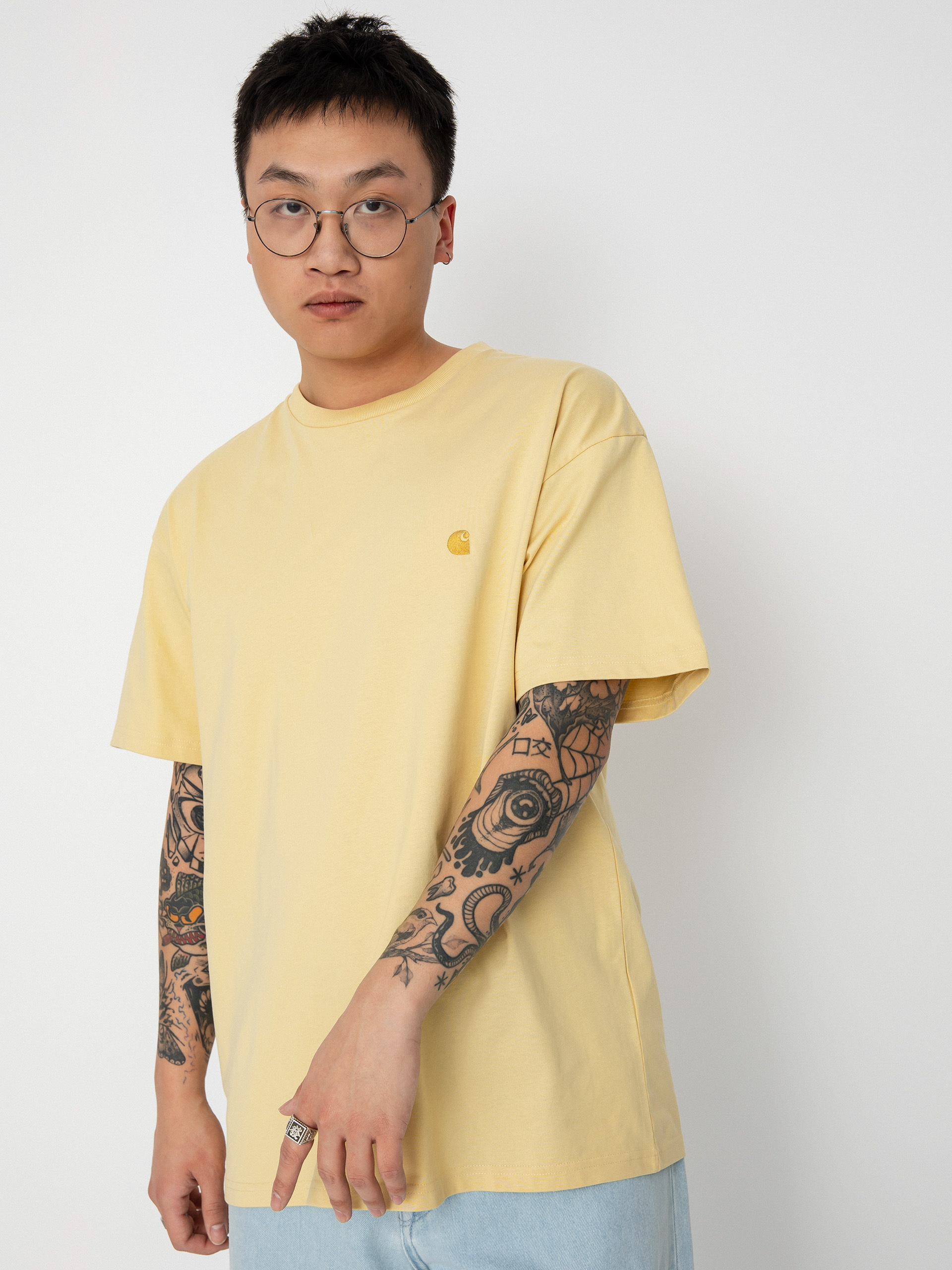 Carhartt WIP Chase póló (citron/gold)