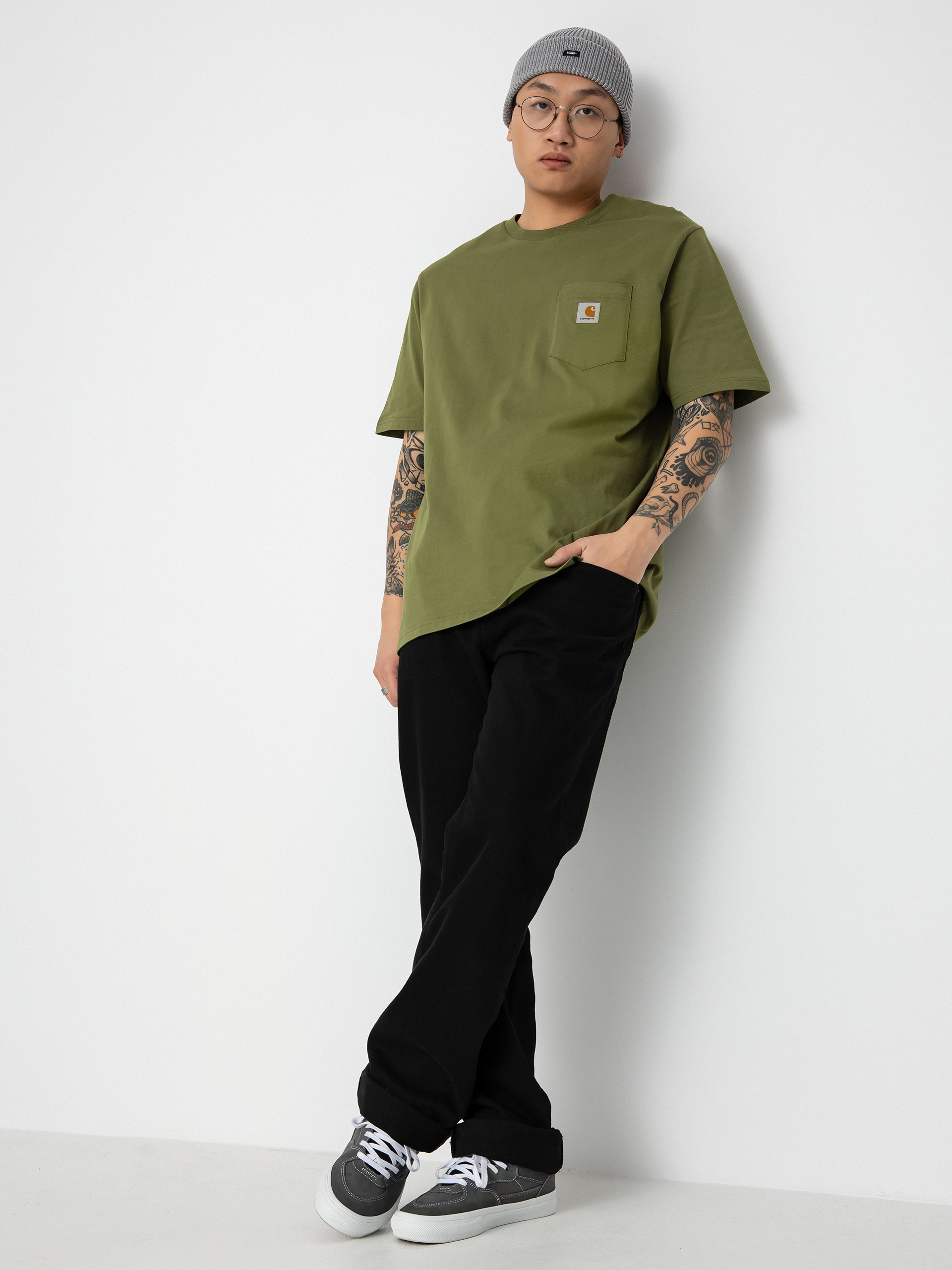 Carhartt WIP Pocket póló (kiwi)