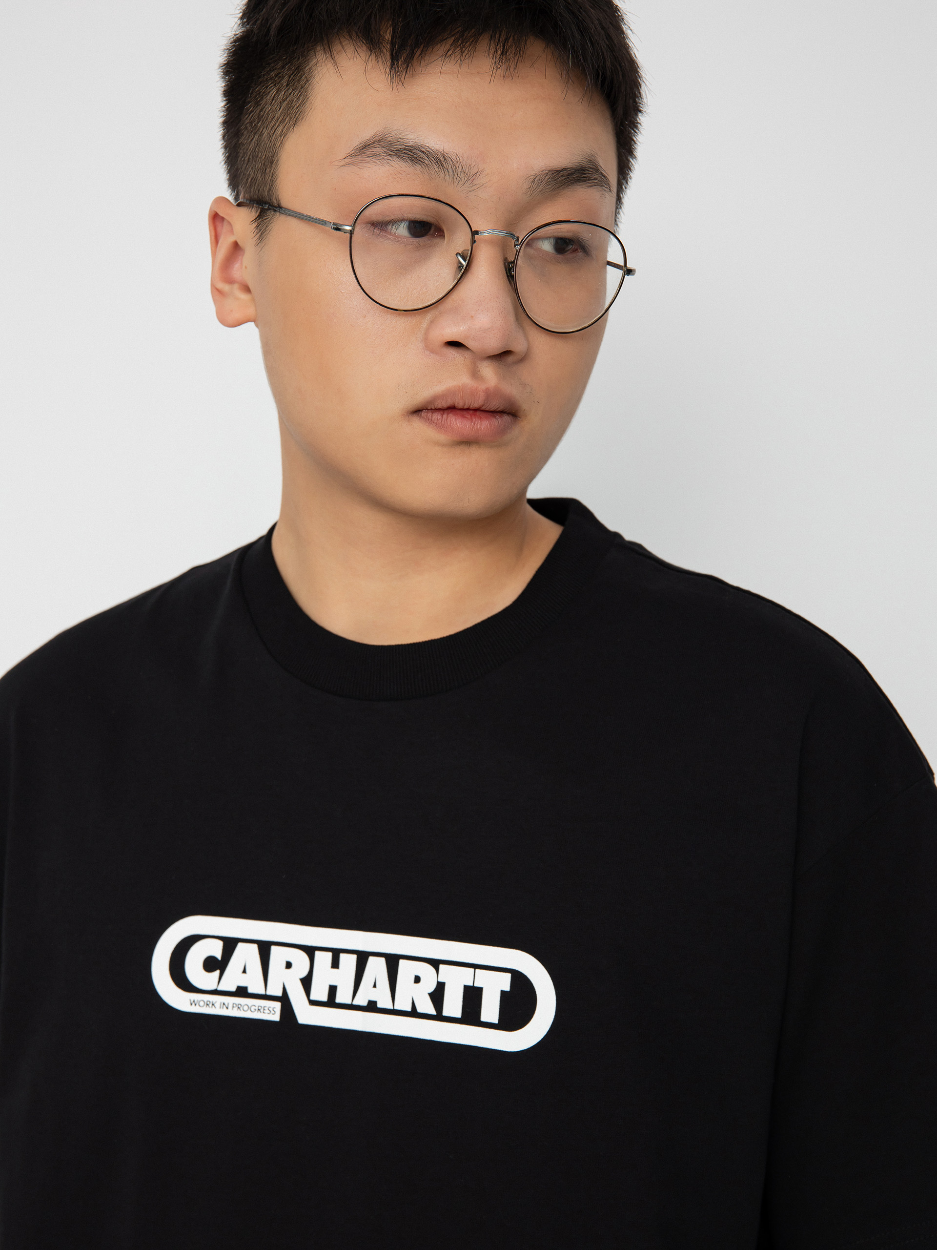 Carhartt WIP Fuse Script póló (black/white)
