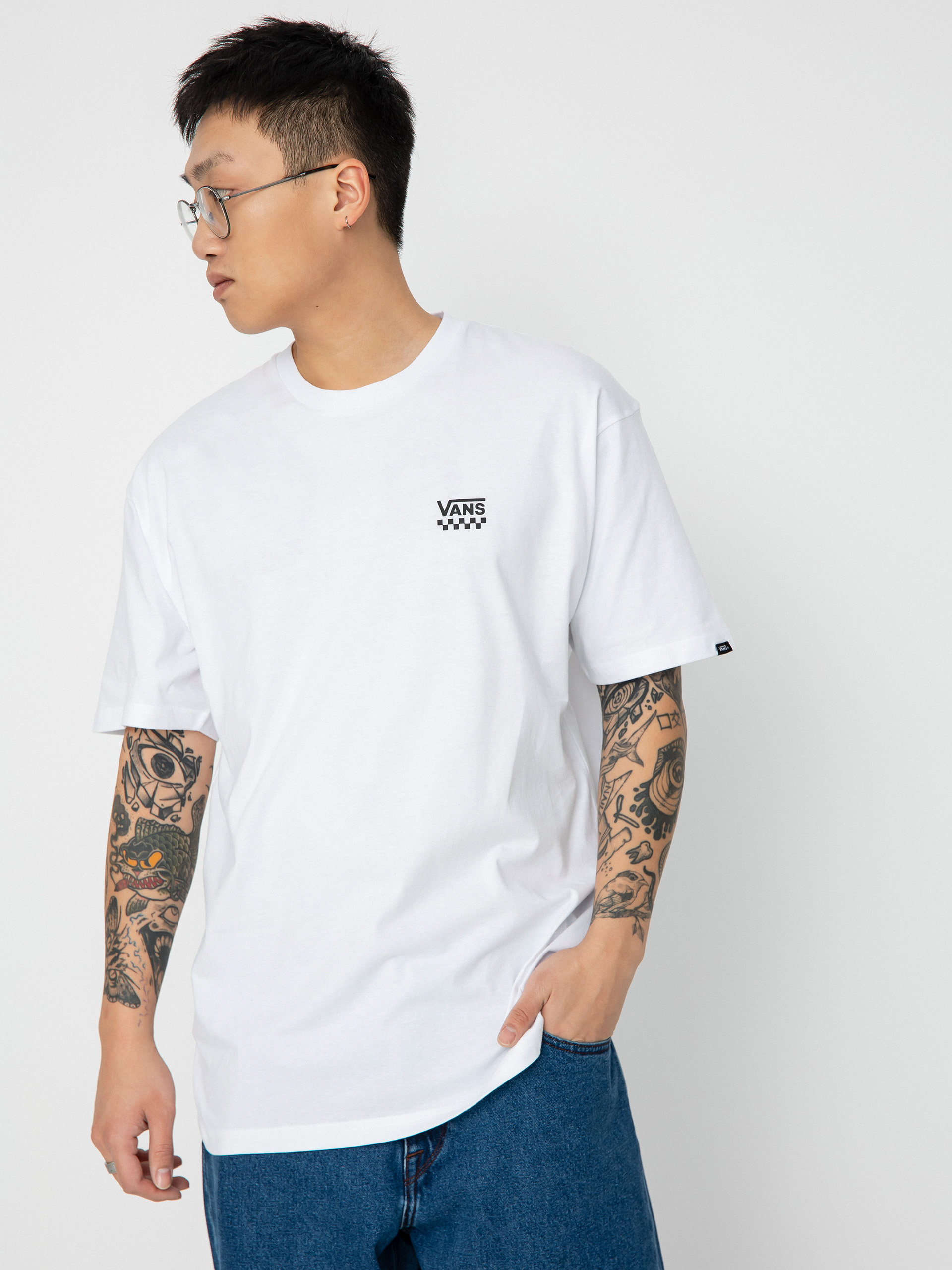 Vans Left Chest Logo II Póló (white)