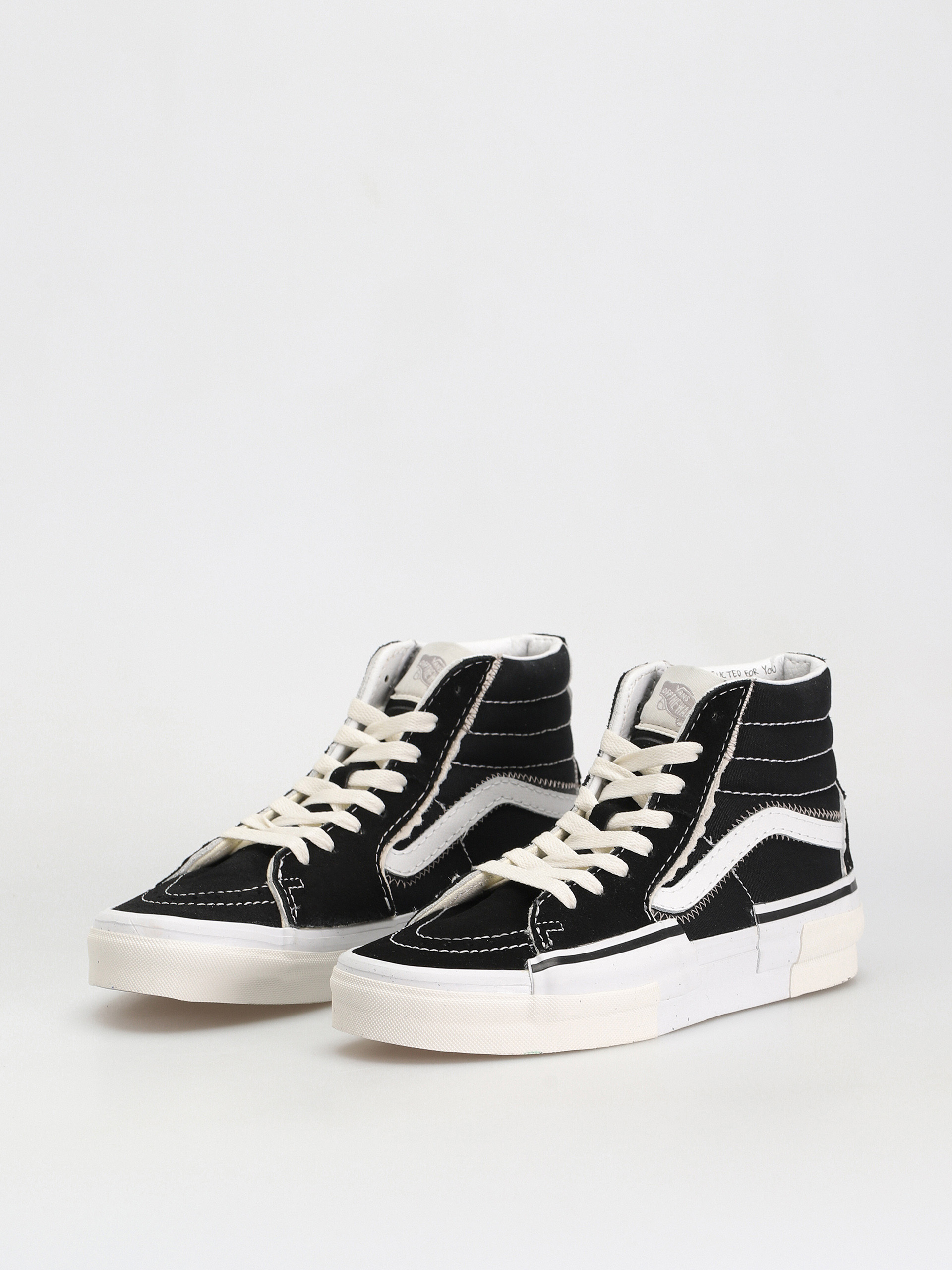 Vans Sk8 Hi Reconstruct Cipők (black/true white)