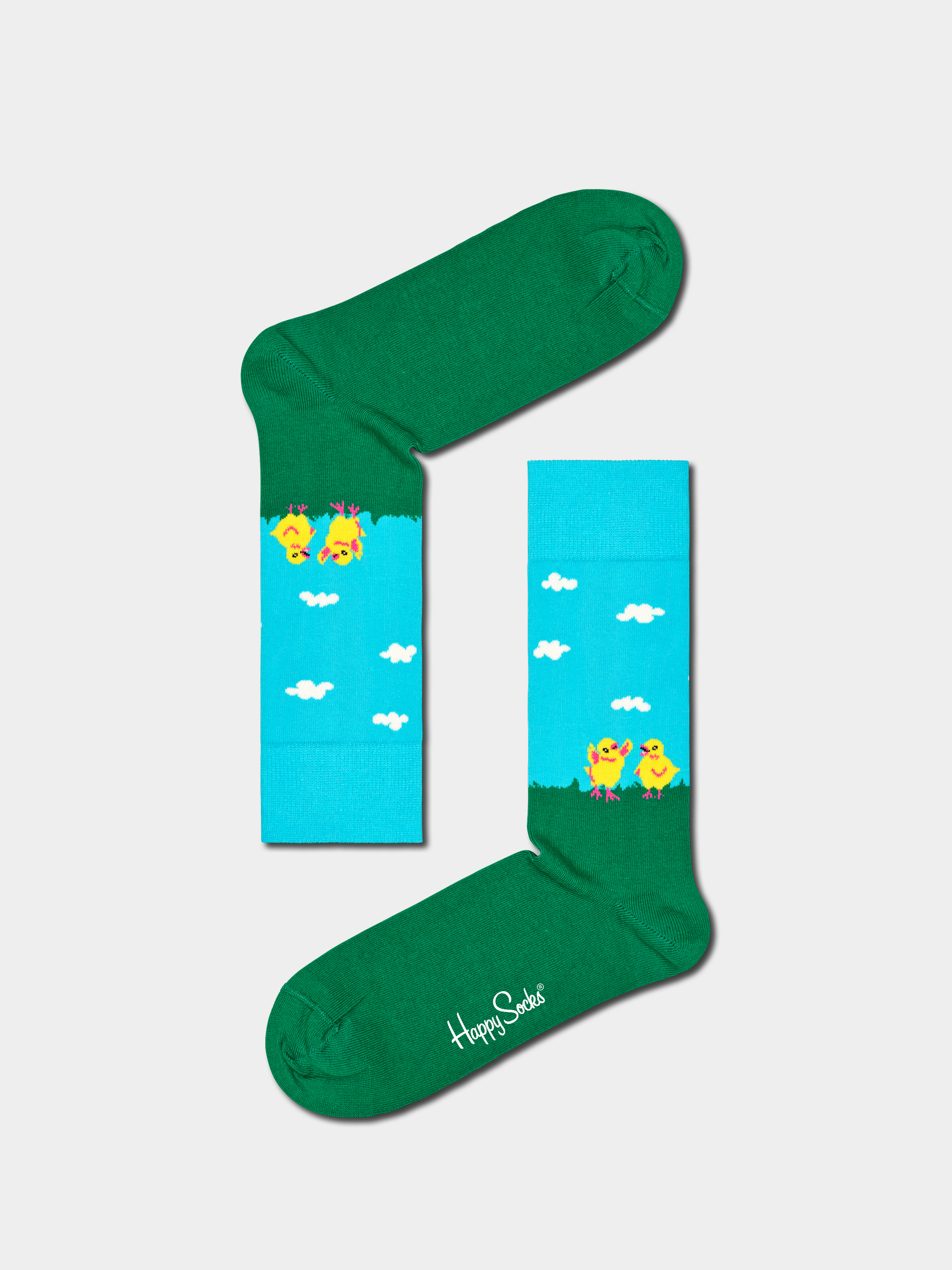 Happy Socks Easter Chicken Zokni (green)