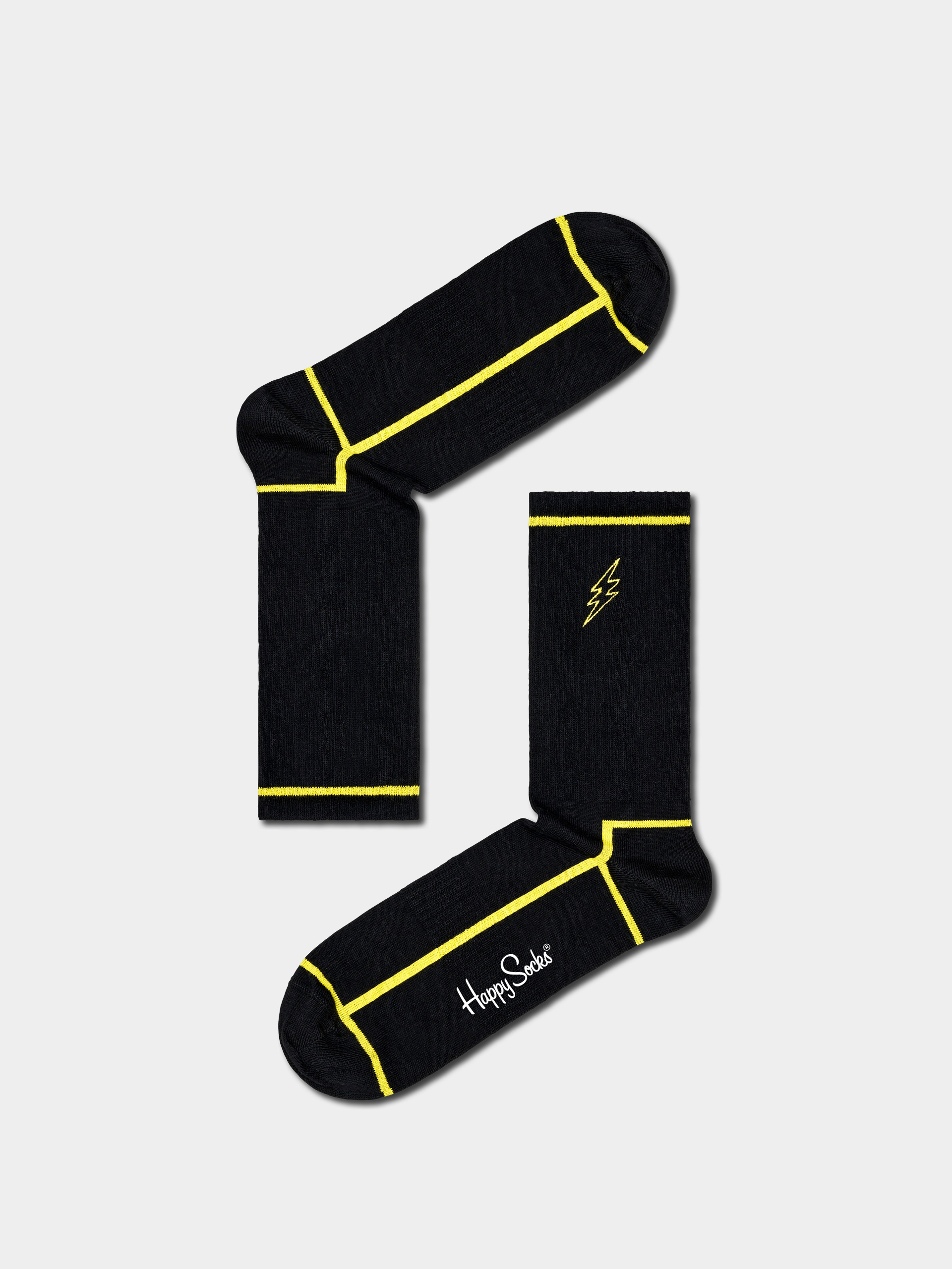 Happy Socks Flash 3/4 Crew Zokni (black)
